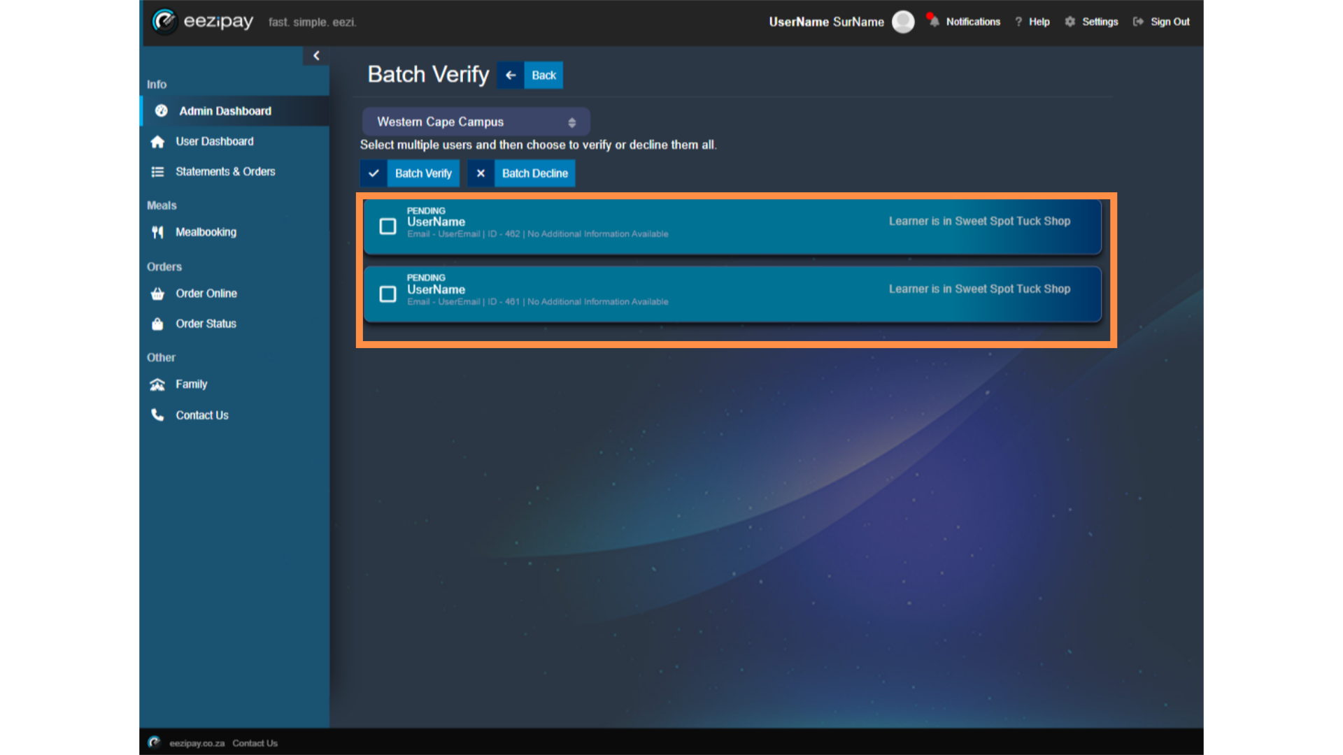 How to Batch Verify Learners