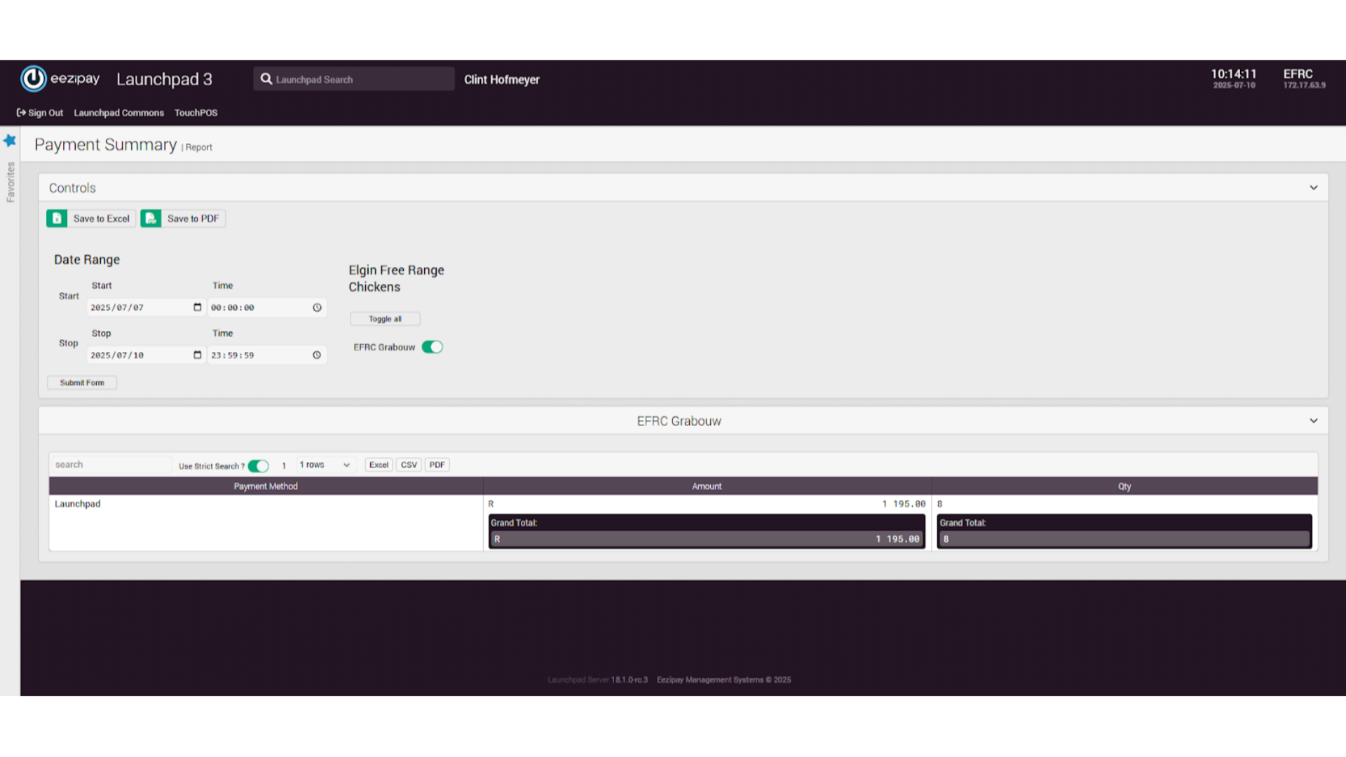 Payment Summary Report