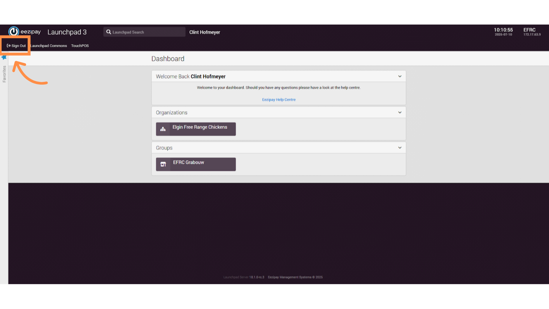 How to Sign Out of the System