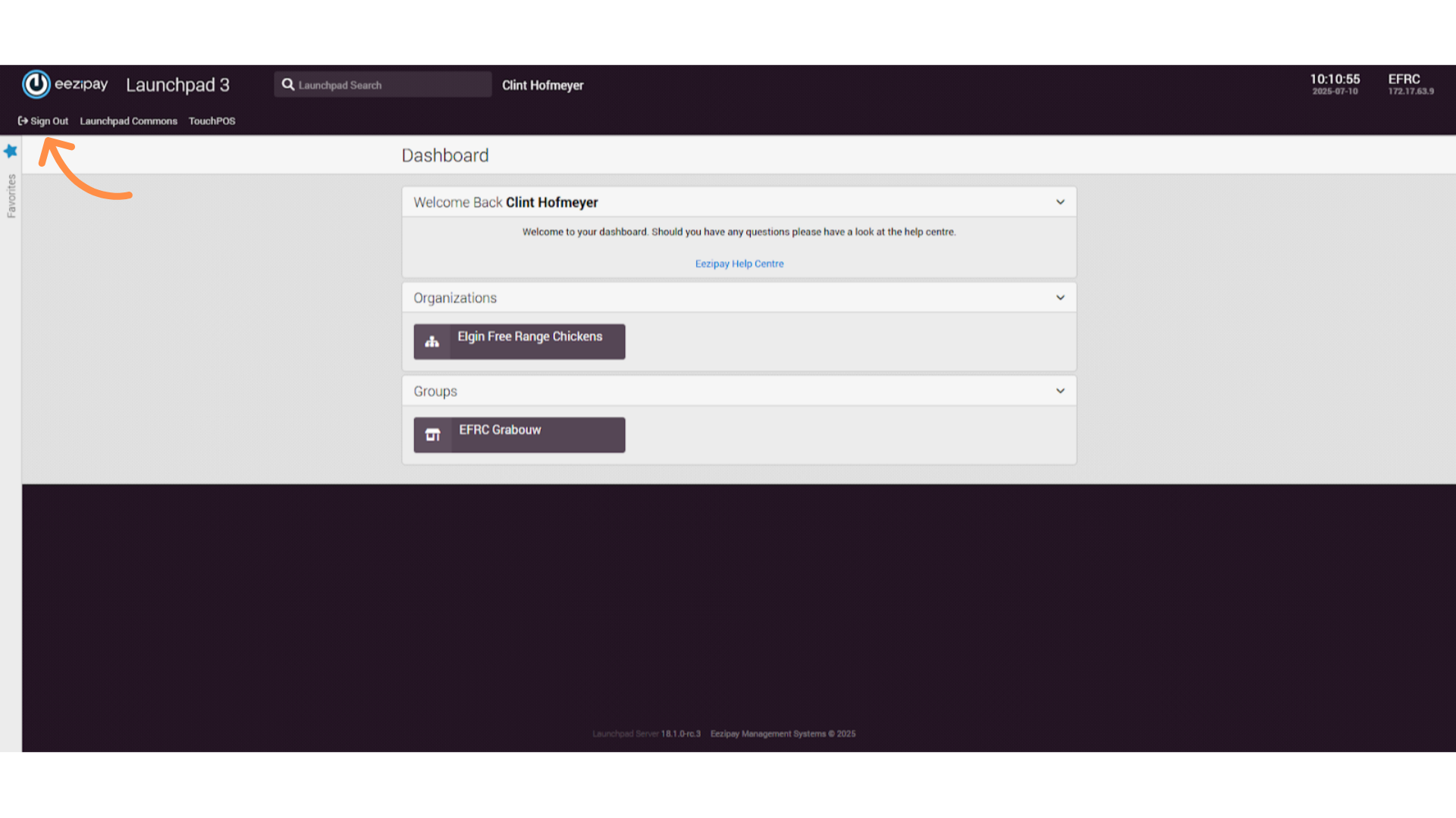 How to Sign Out of the System