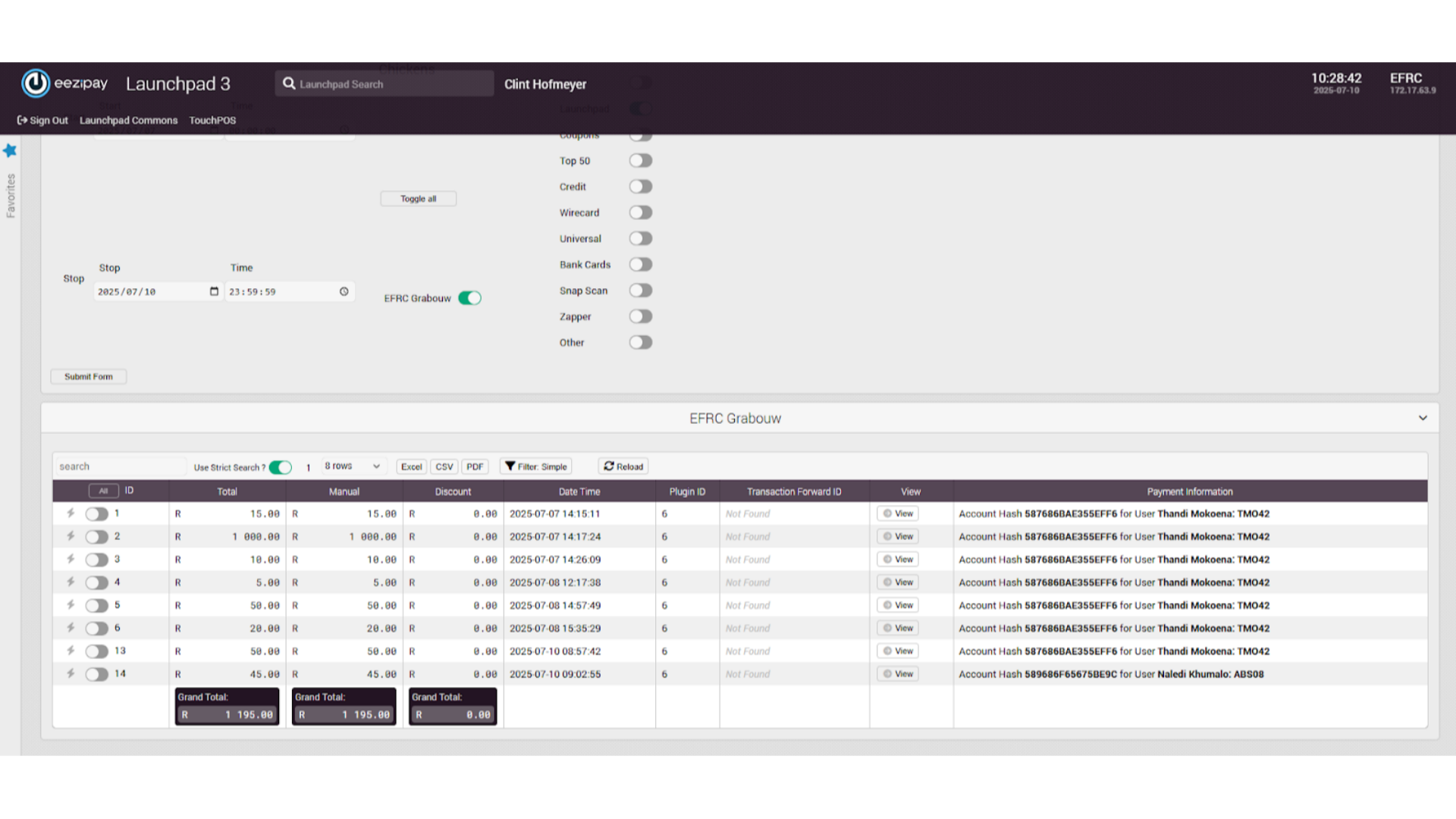 Advanced Transaction Report