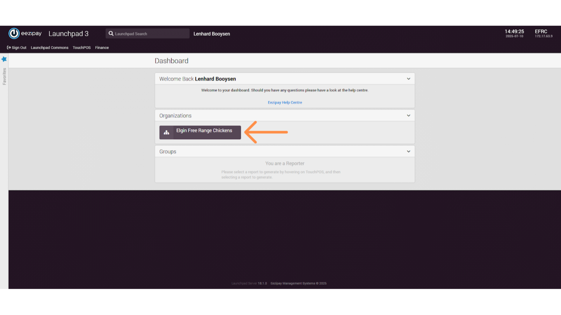 Organization Type Account Report & Sage Export