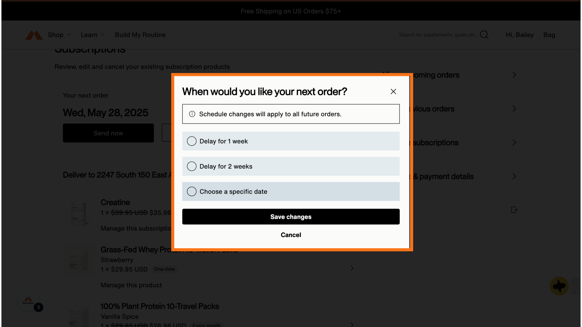 Click the option that works best for you
