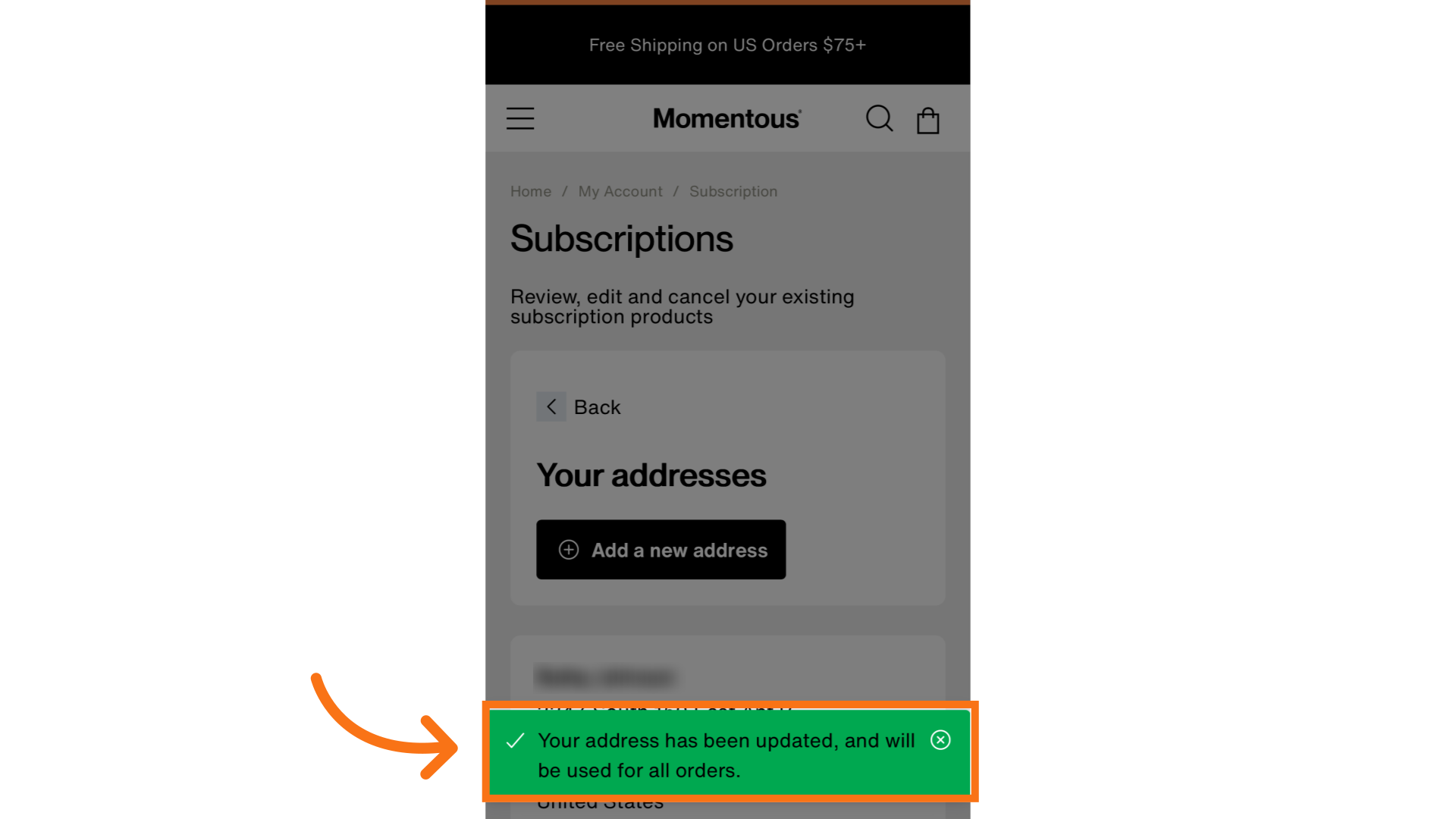 This notification will pop up