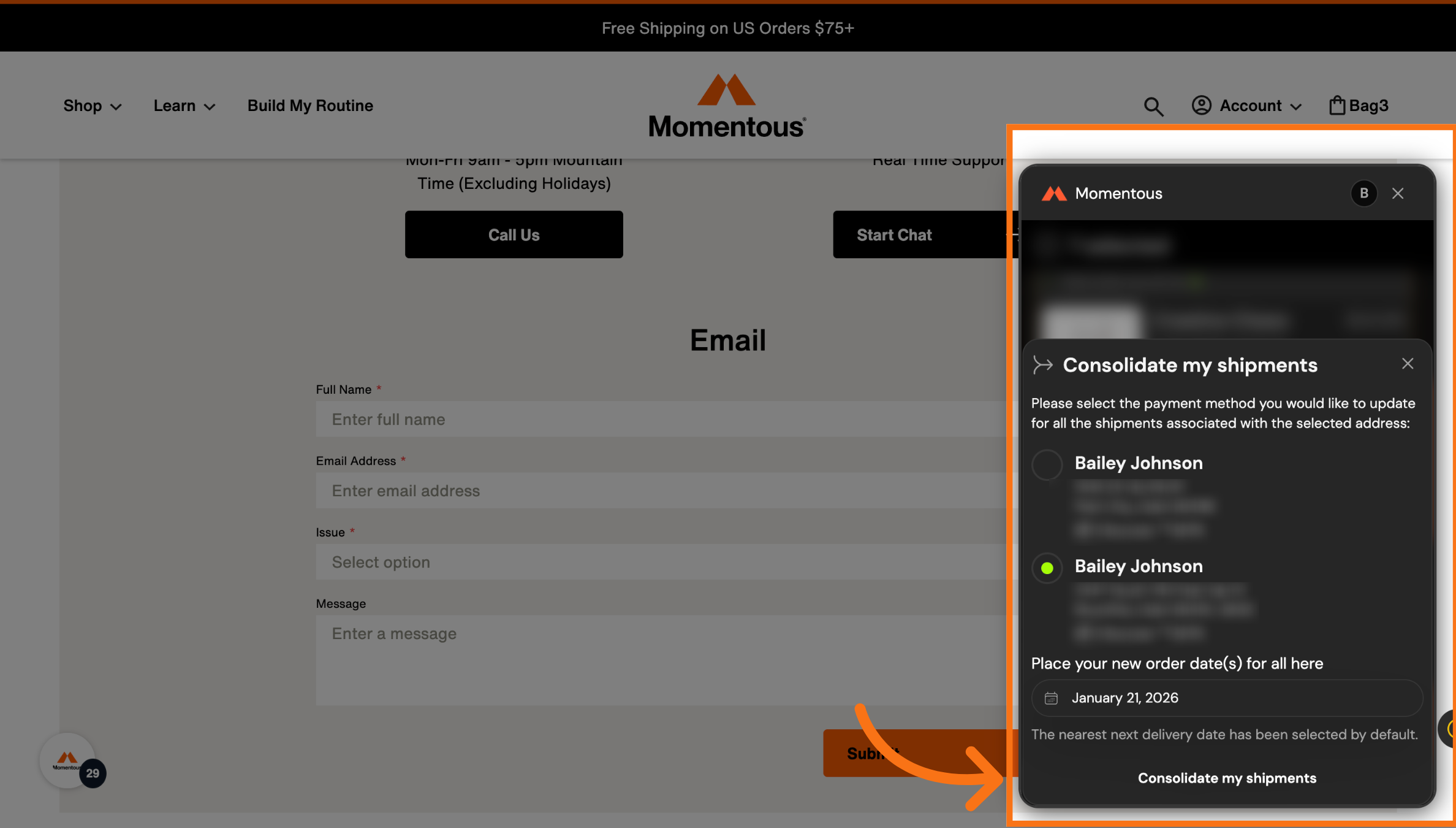 Confirm Consolidation