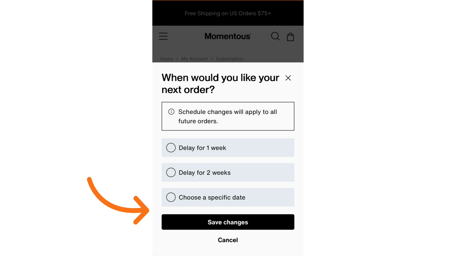 Select the option that works best for you. Then click 'Save Changes'.