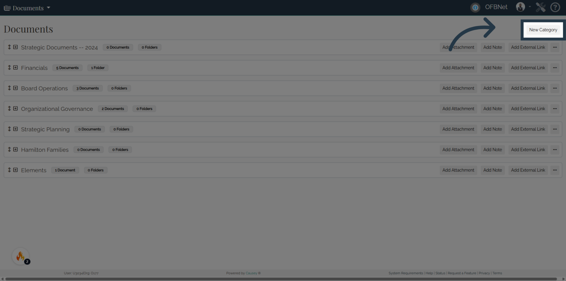 Click 'New Category'