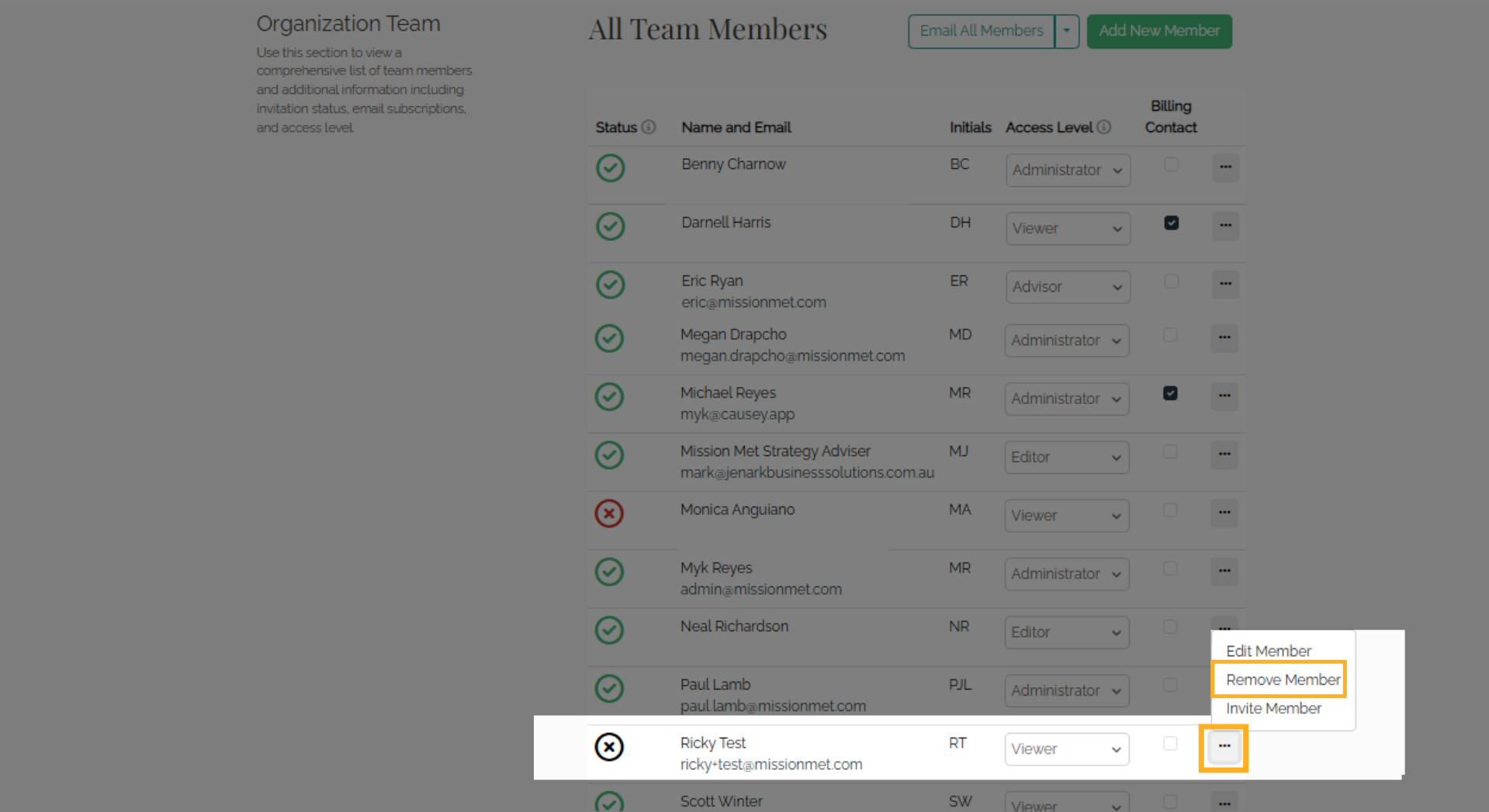 Remove Member