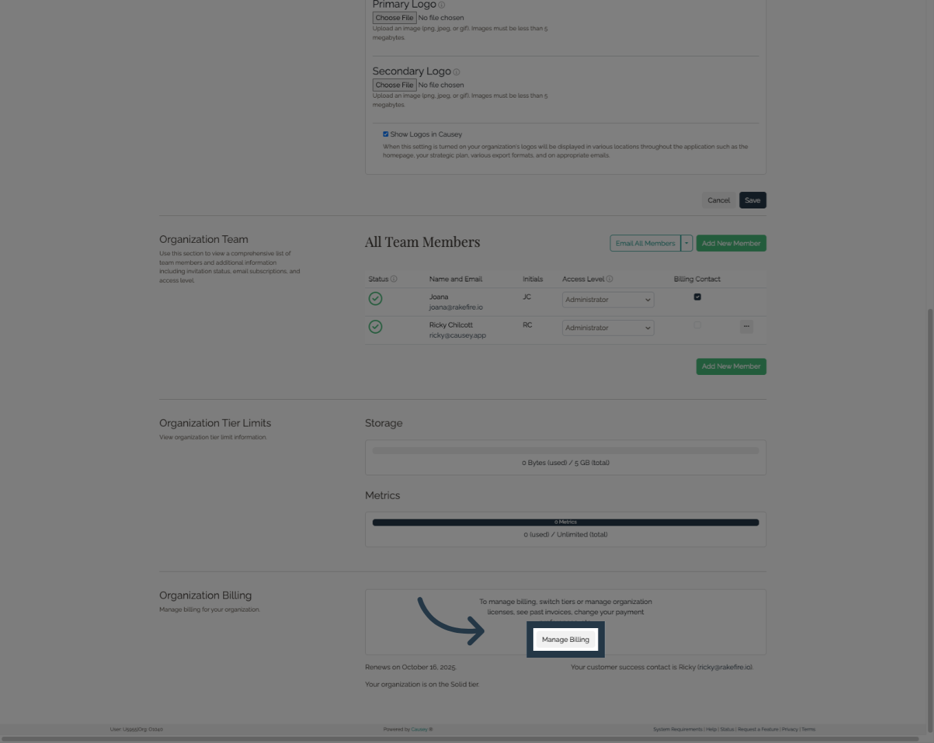 Access Manage Billing
