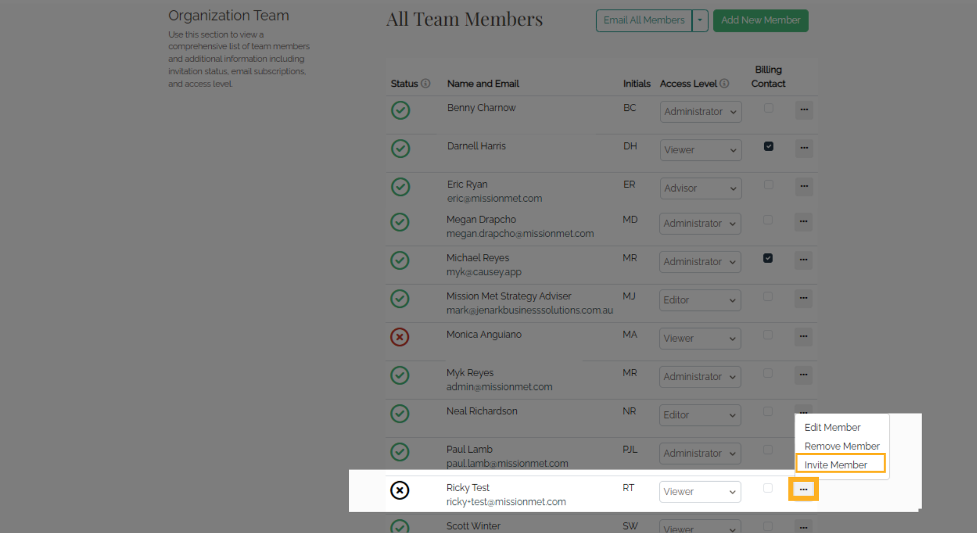 Invite Member
