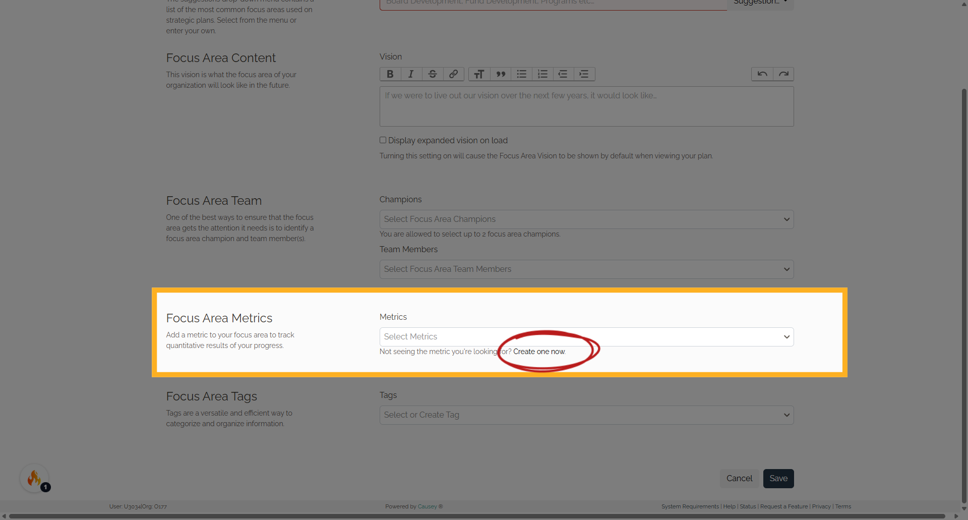 Click 'Create one now'
