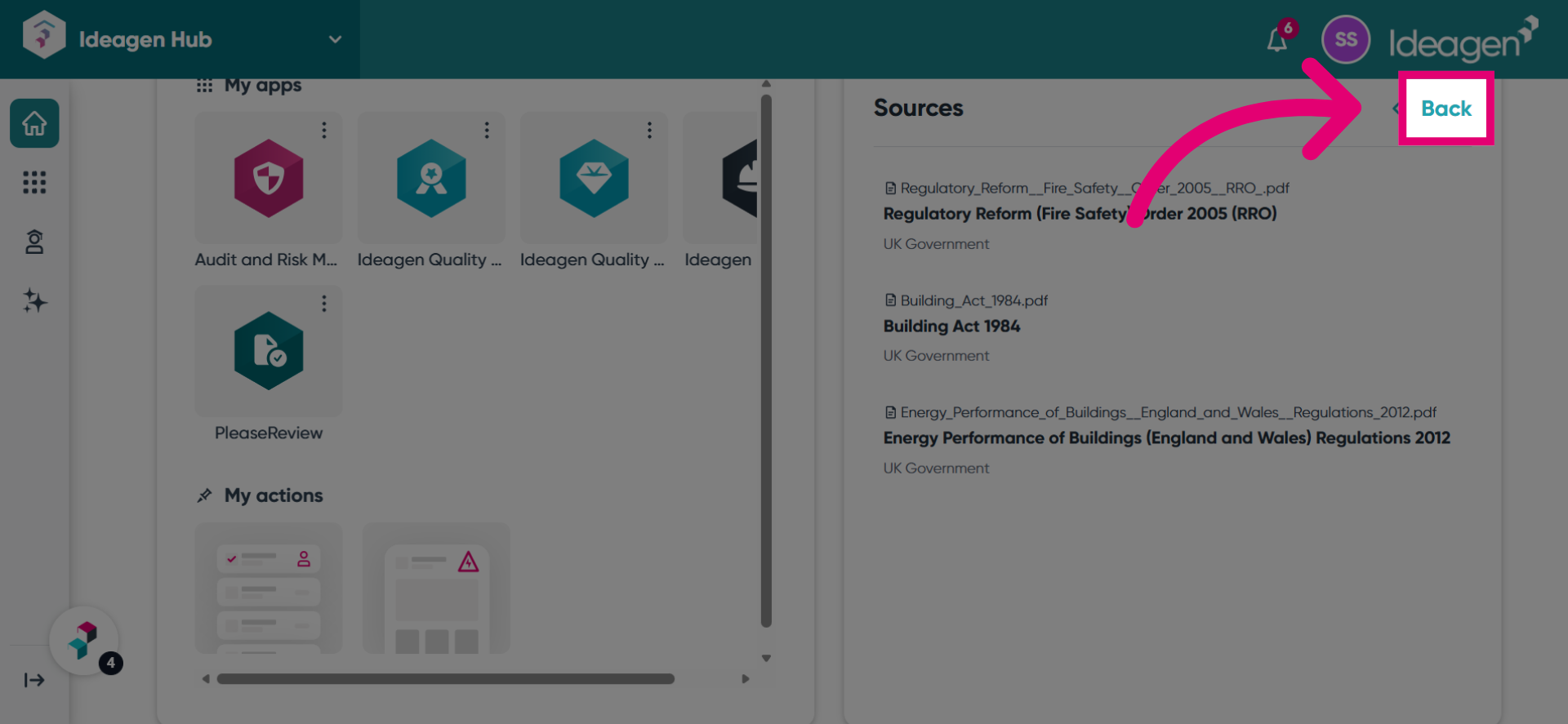 Return to Previous Page