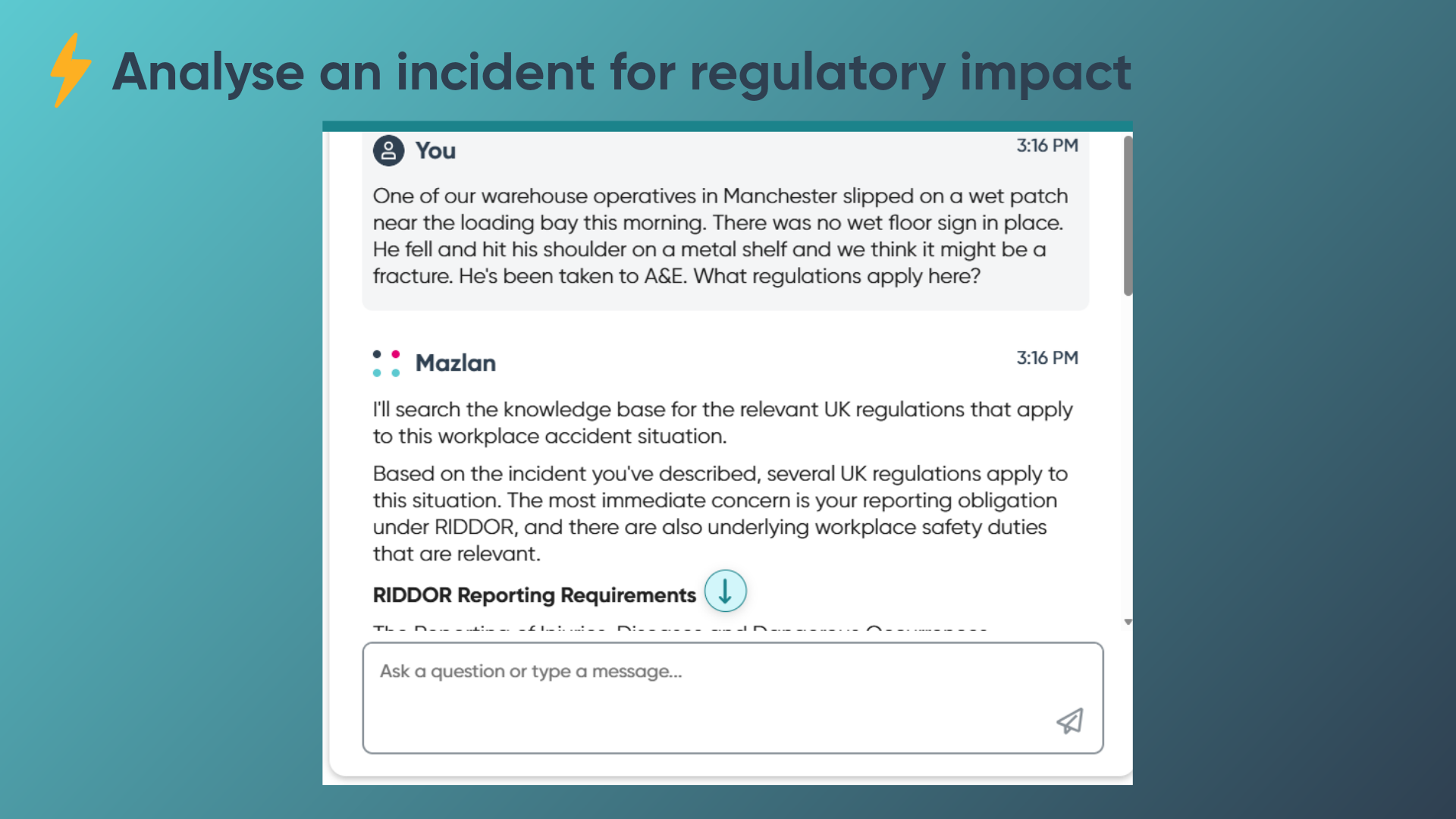 Another pro tip to understand your compliance obligations