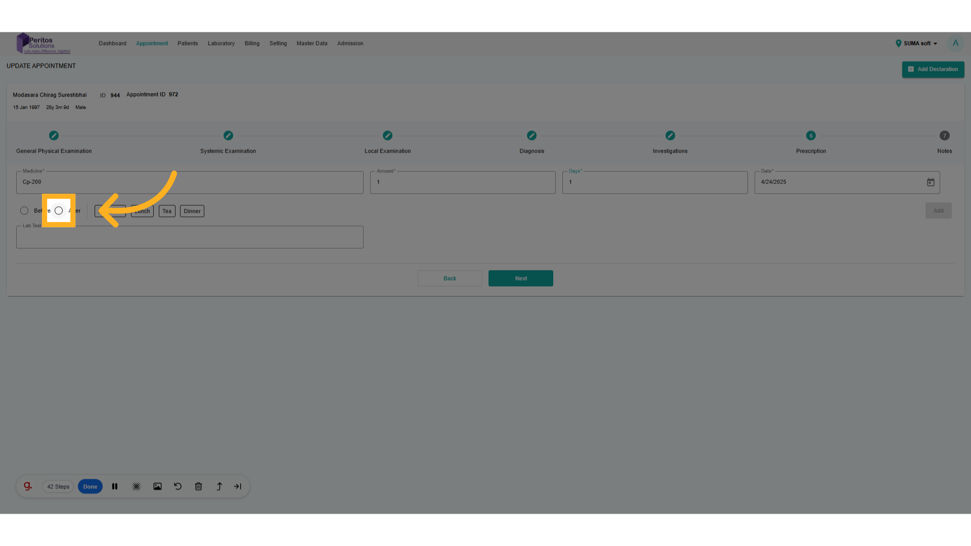 Select Before and After