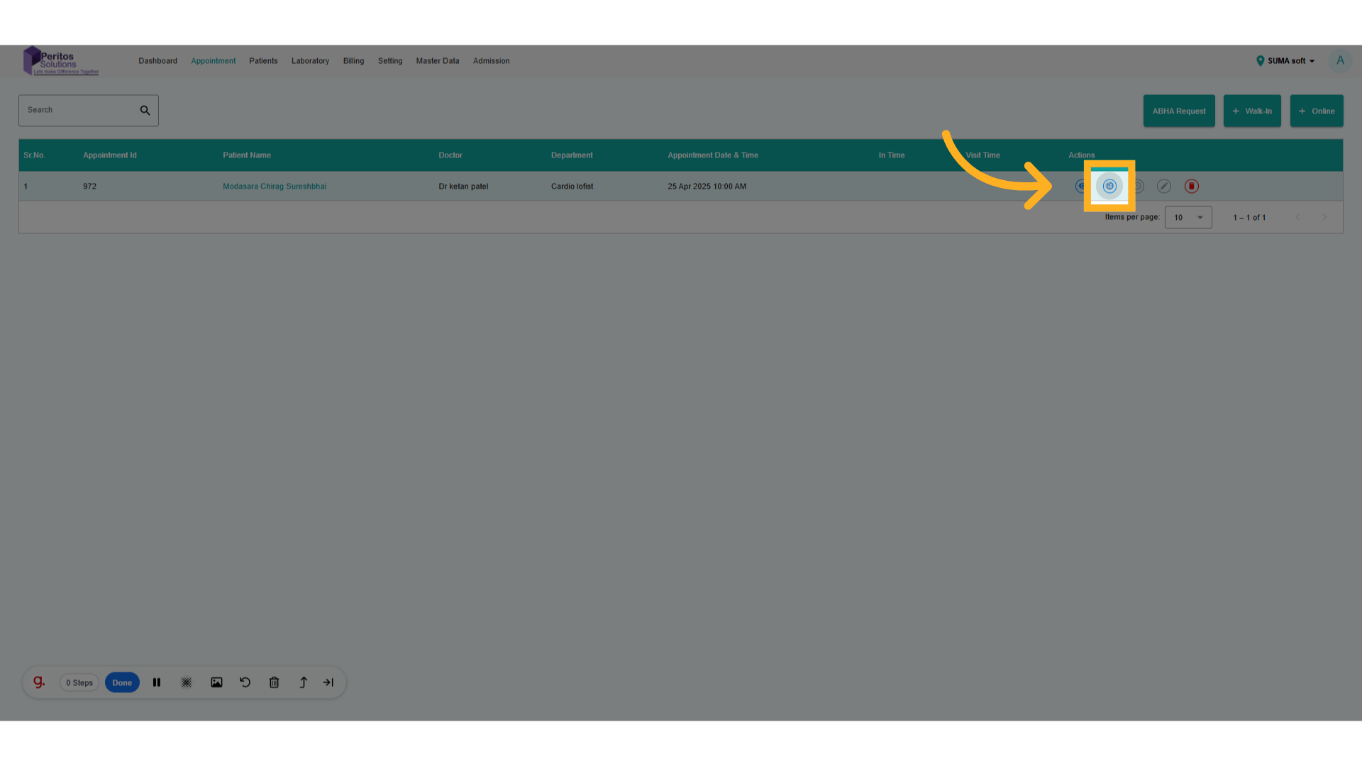 Click here Add In time