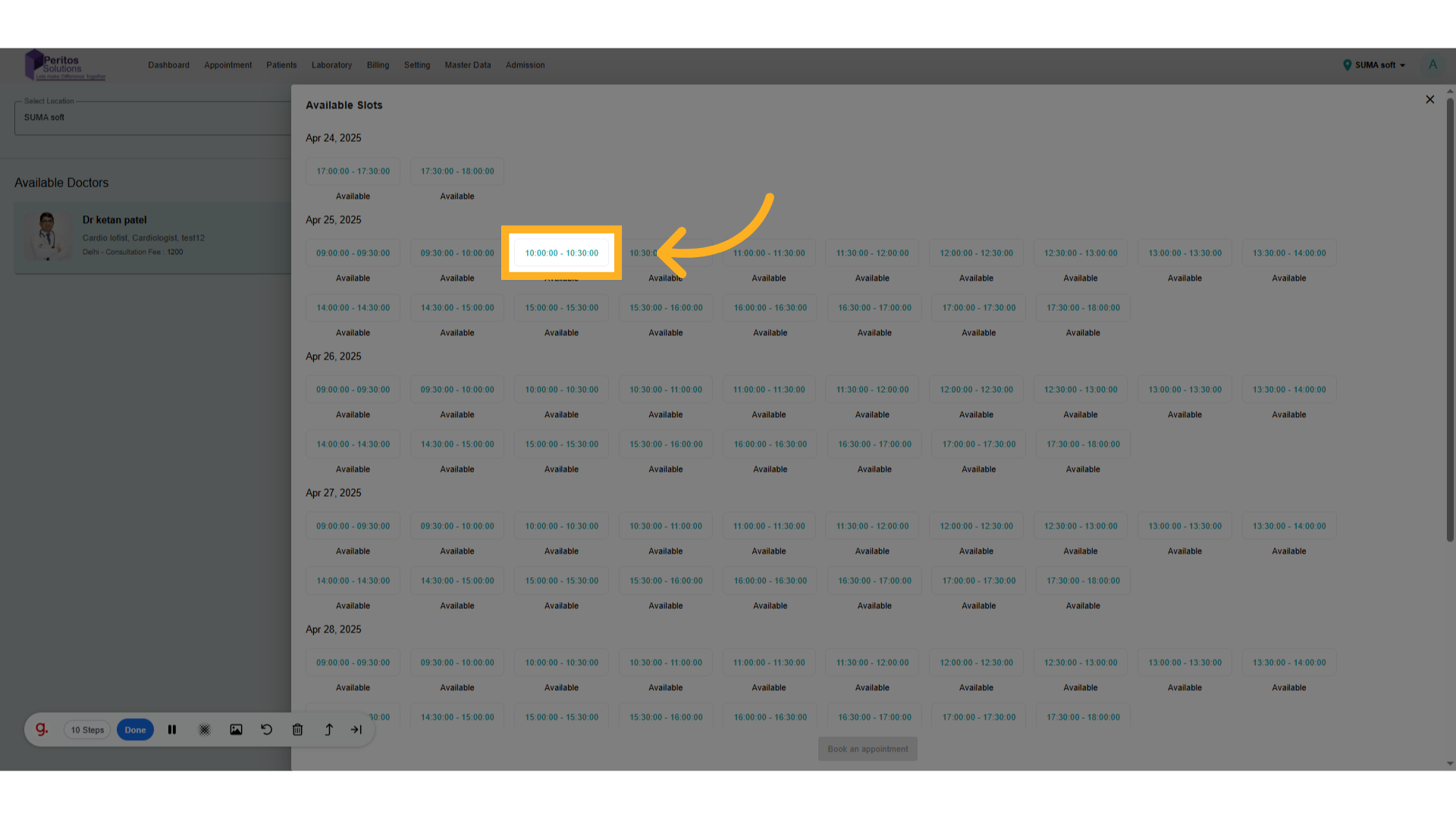 Select Appointment Date