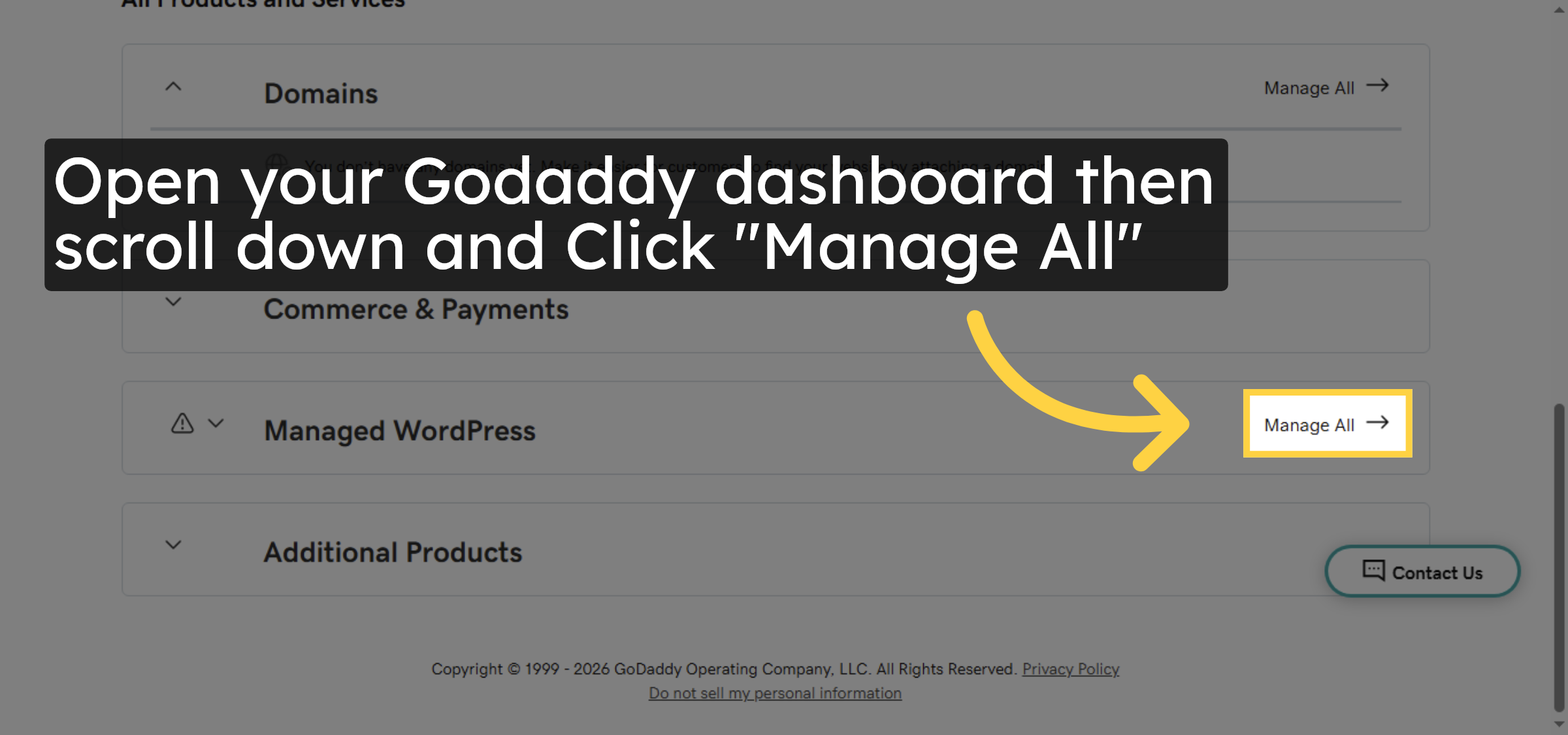 Click Manage All