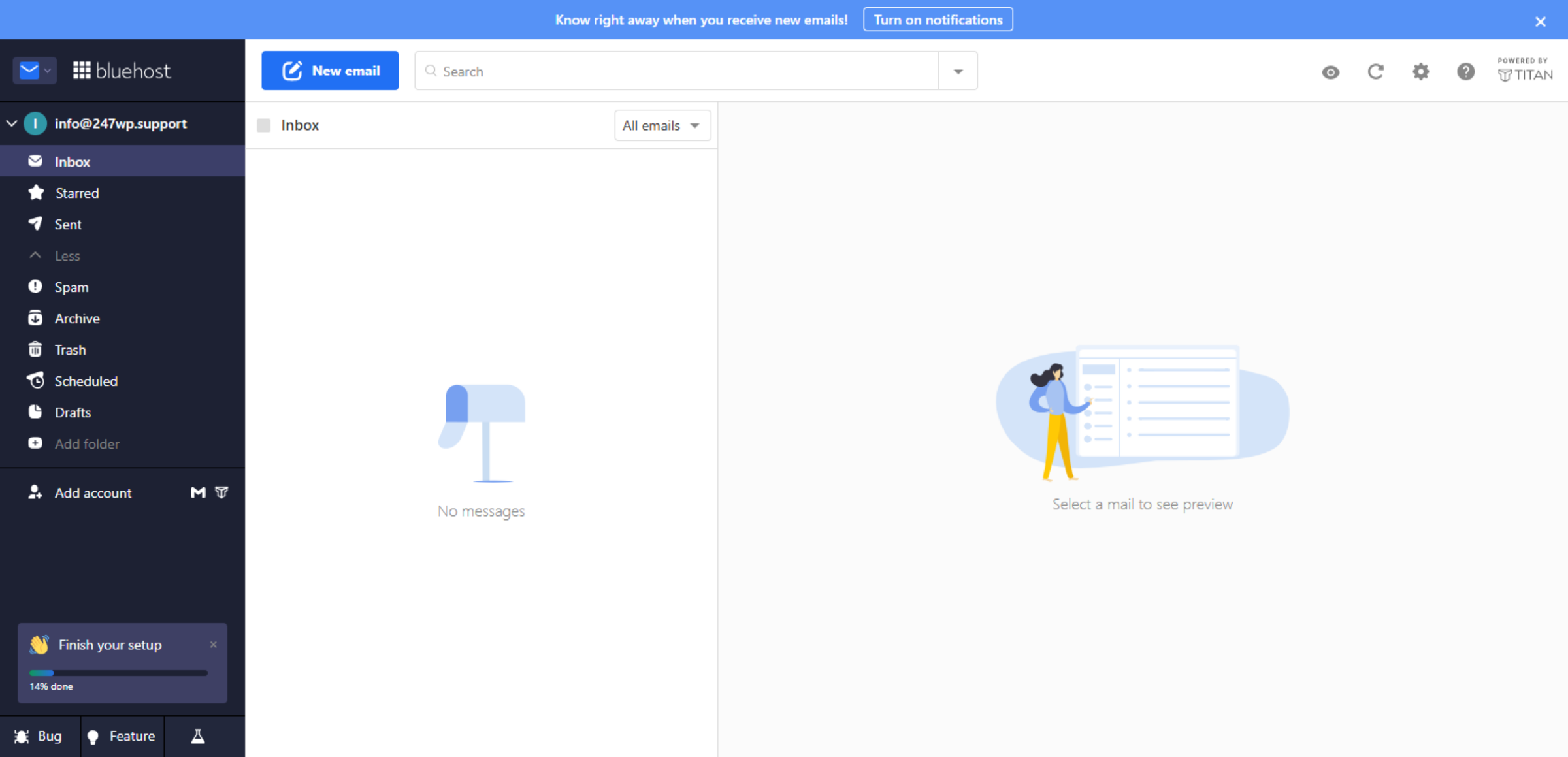 Professional Email Dashboard