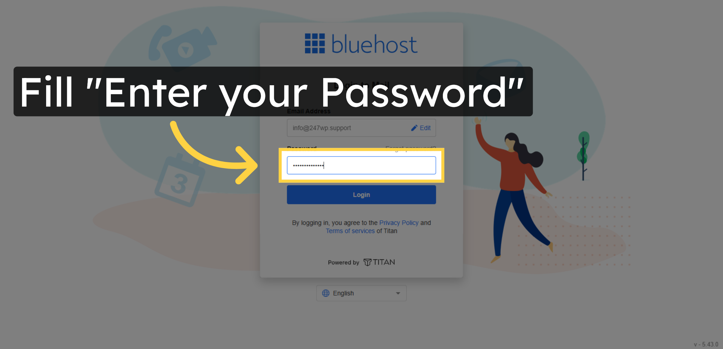 Enter Email Password