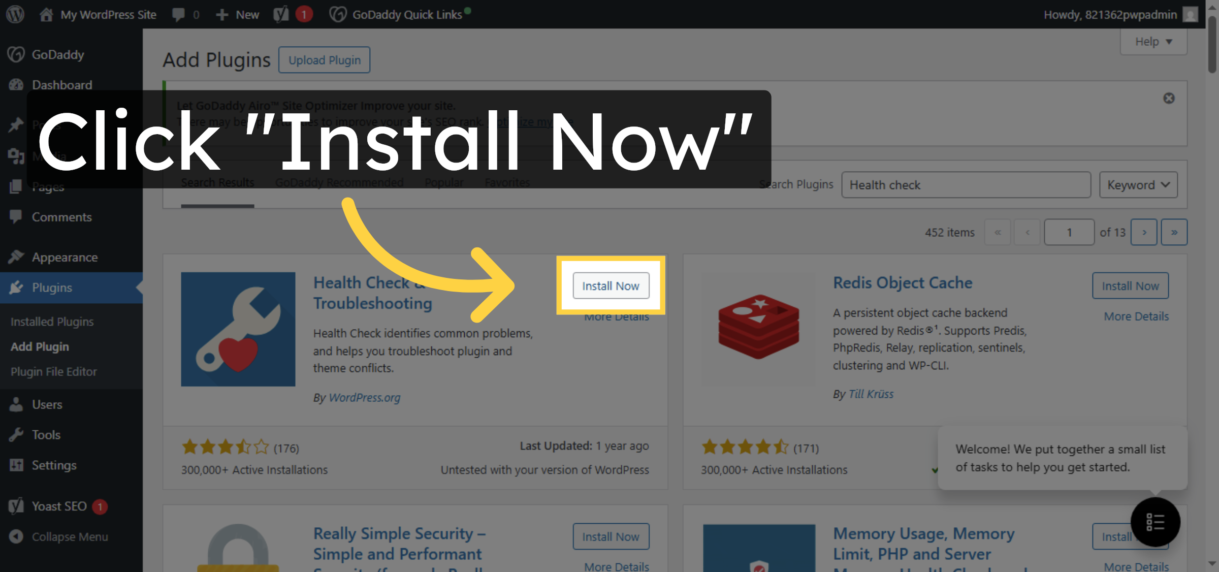 Install Health Check Plugin