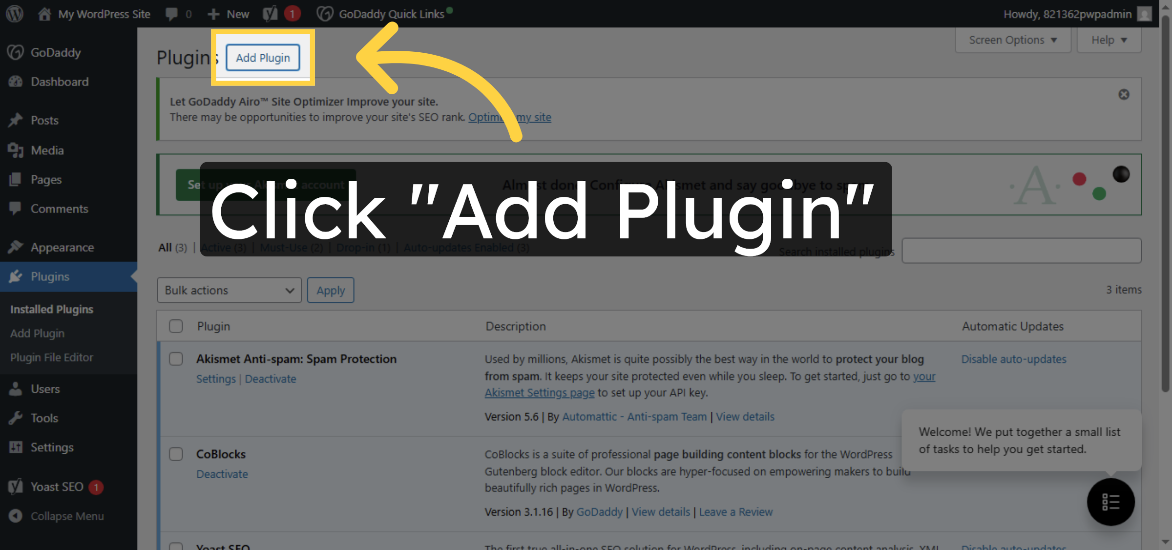 Click Add Plugin