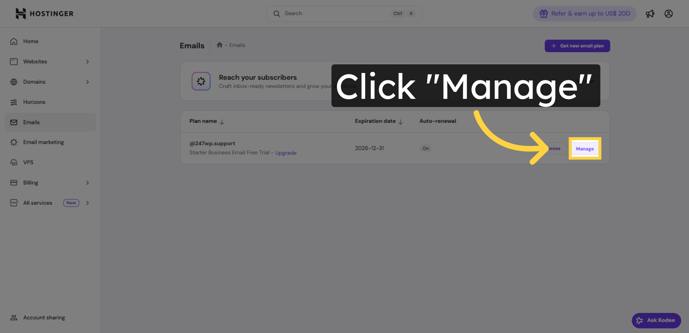 Open Email Management