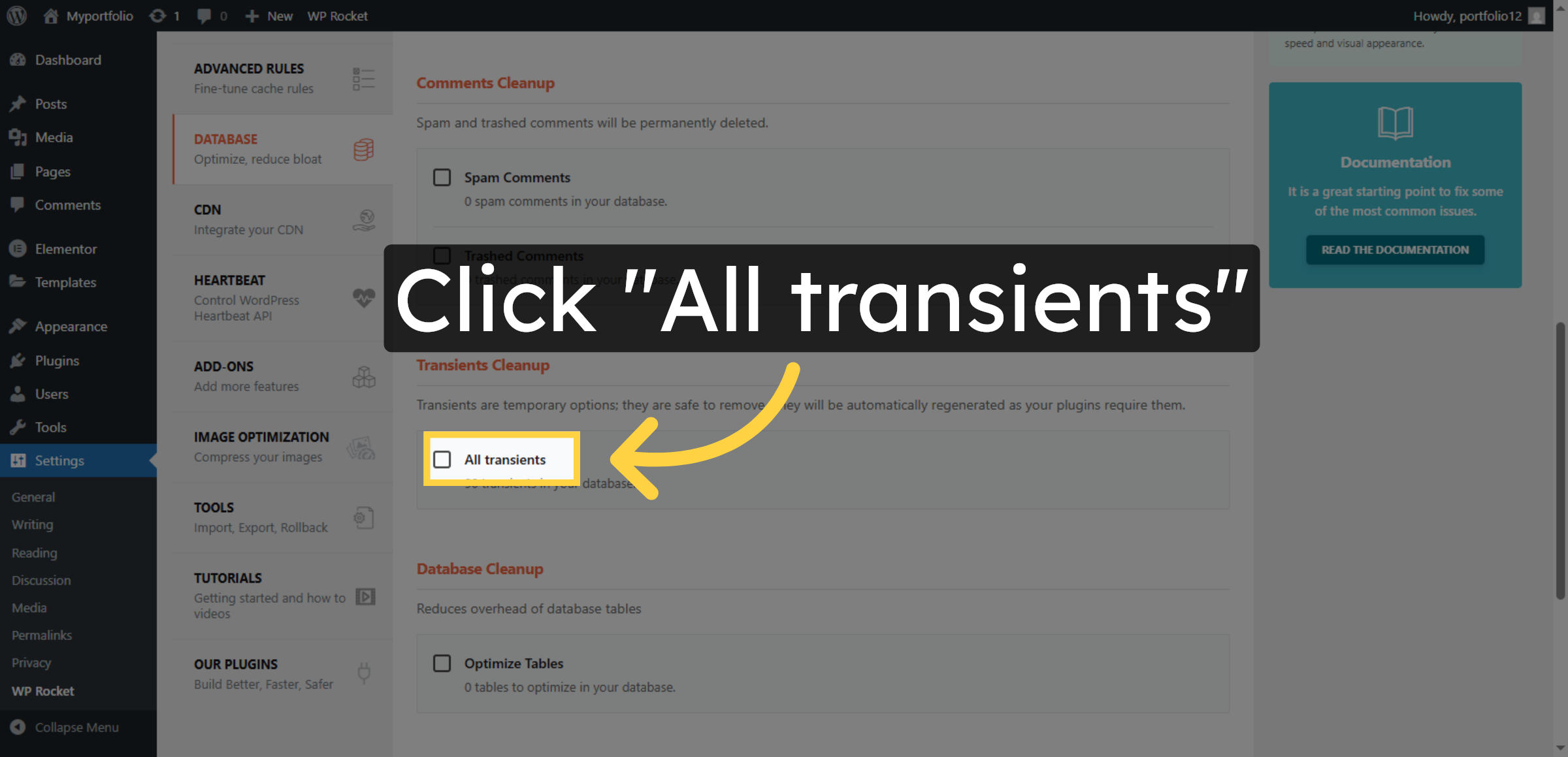 Manage All Transients