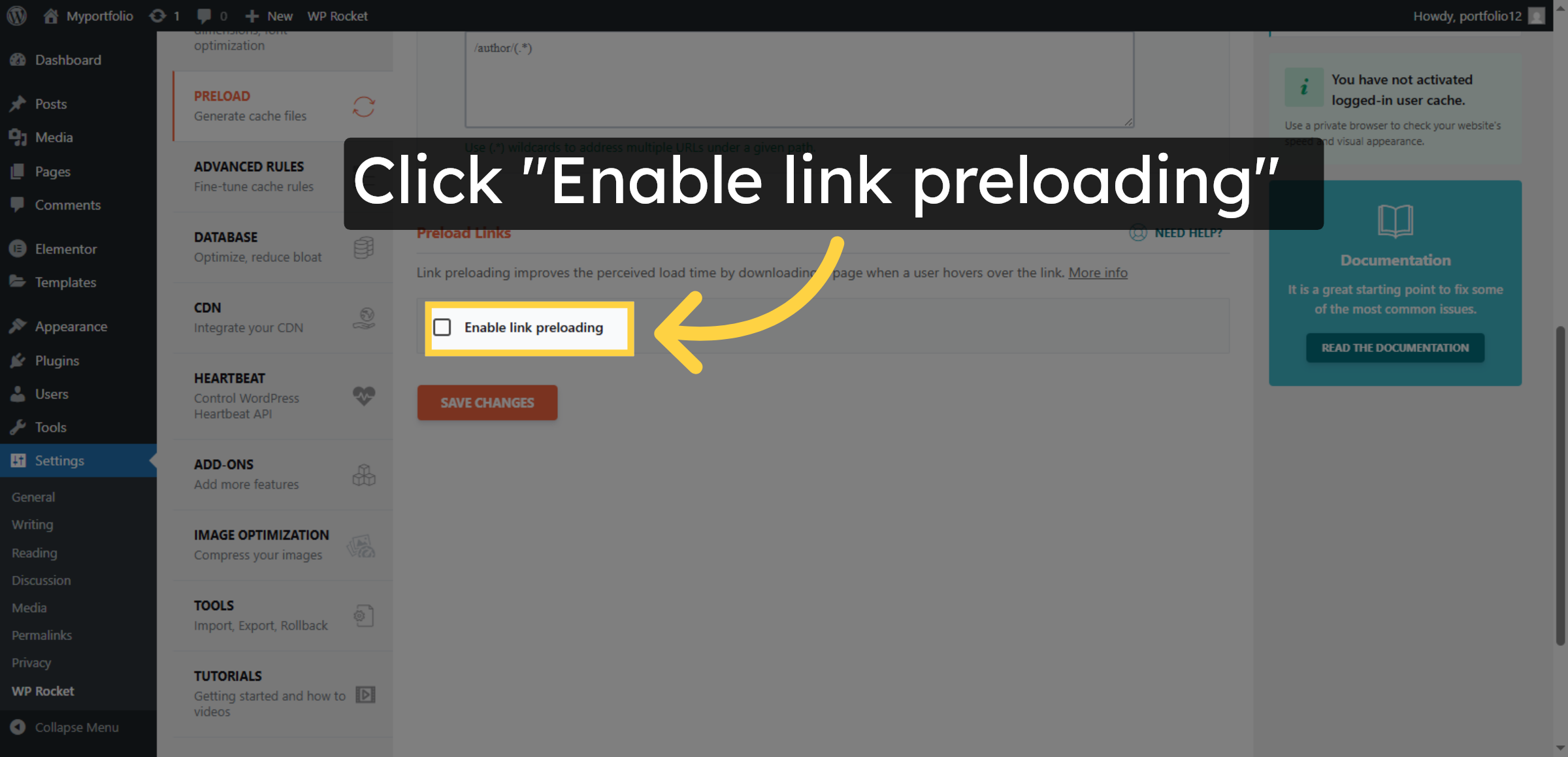 Enable Link Preloading