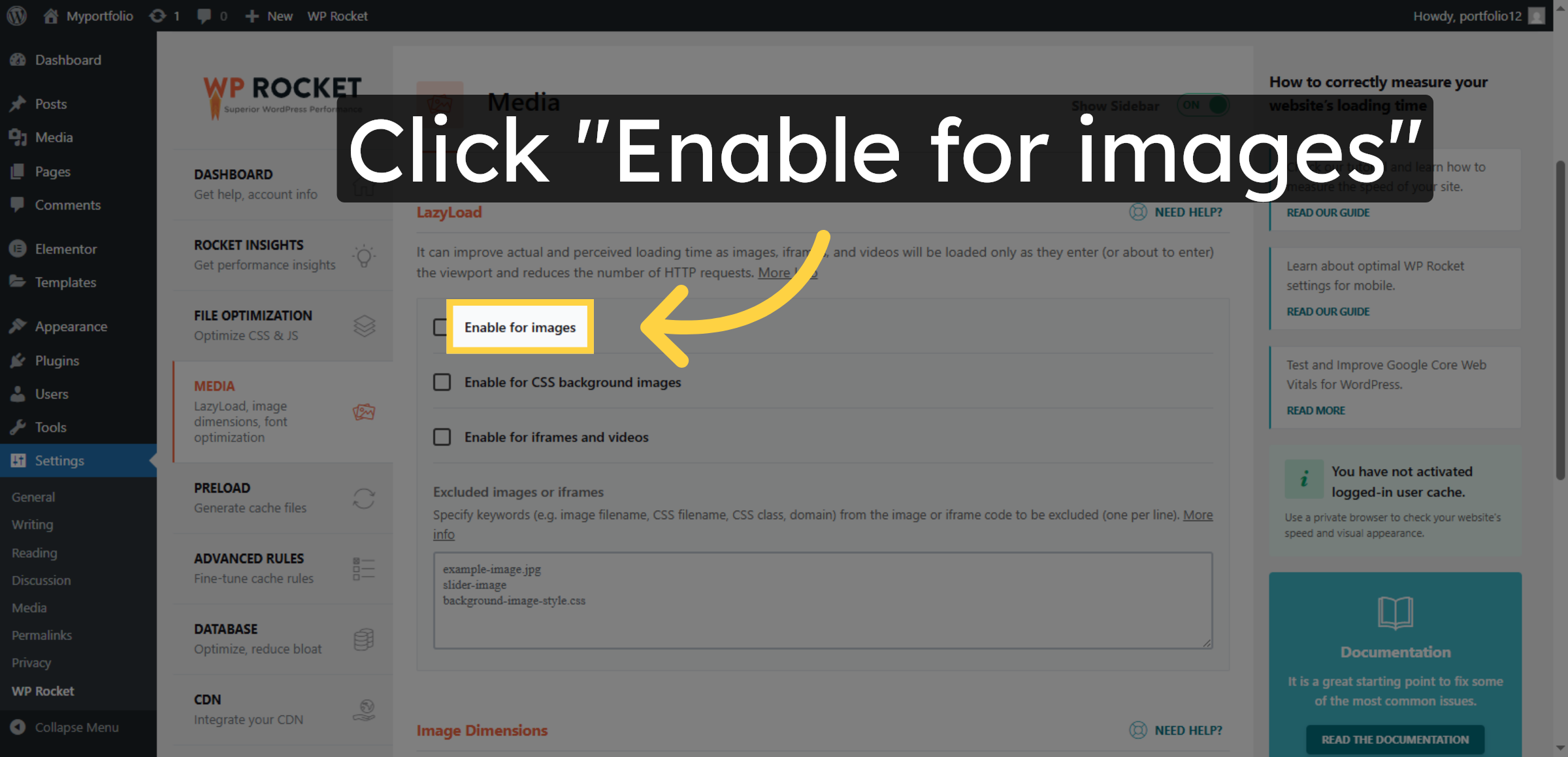 Enable LazyLoad for Images