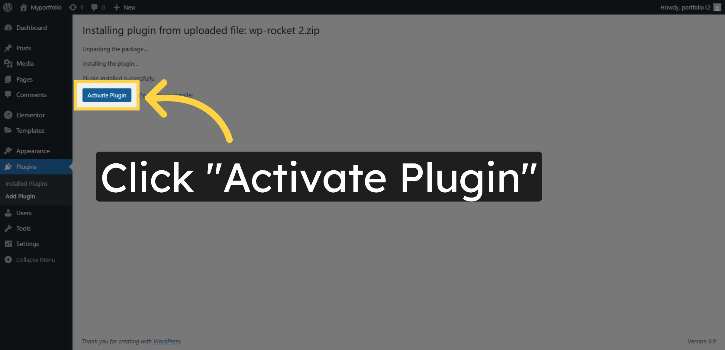 Activate Plugin