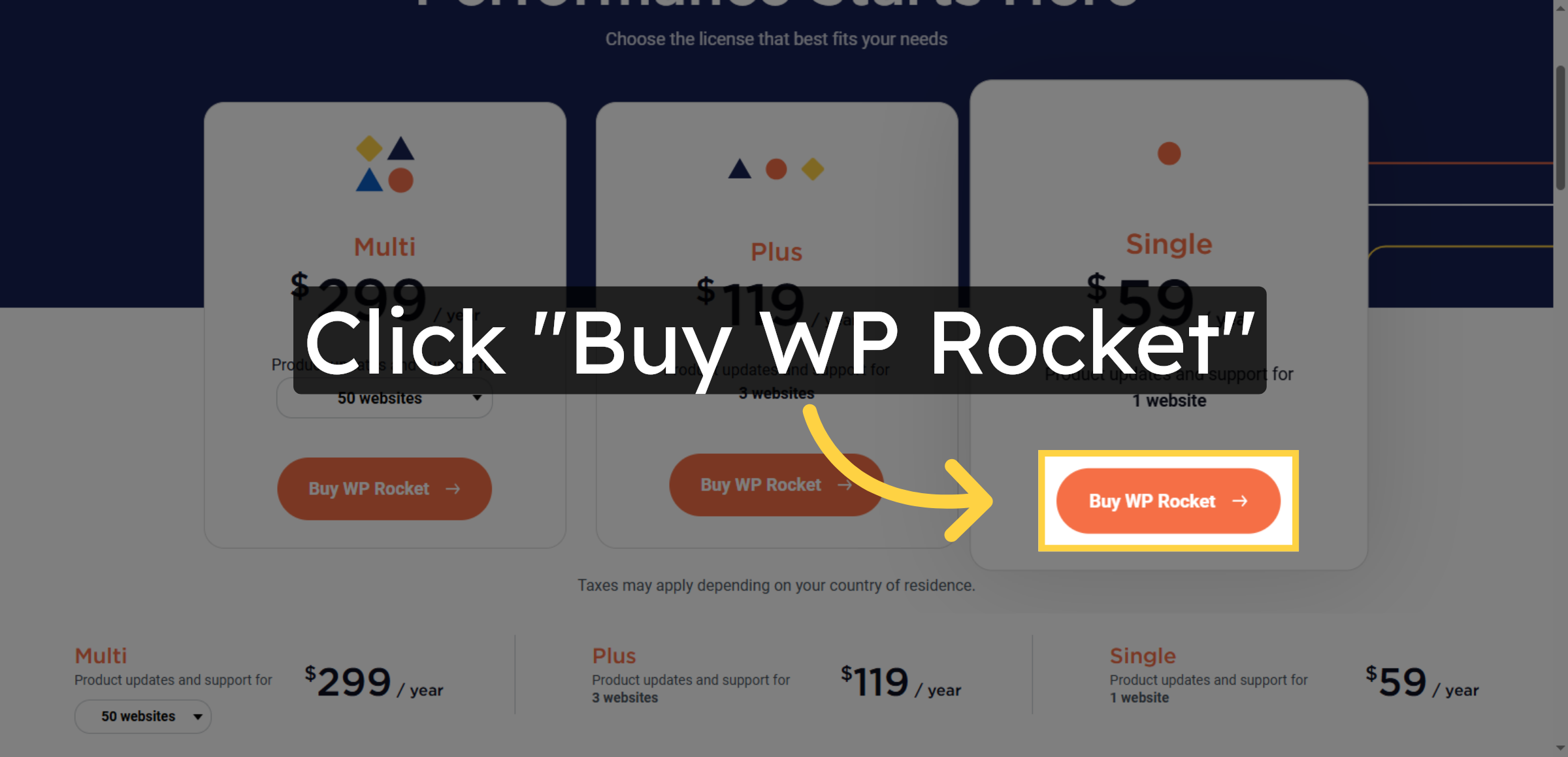 Proceed to Buy WP Rocket