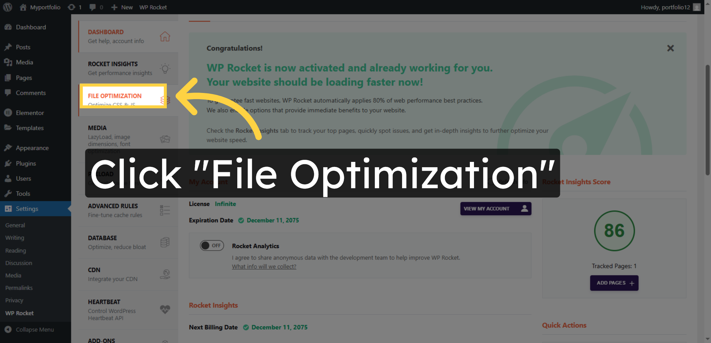 Access File Optimization