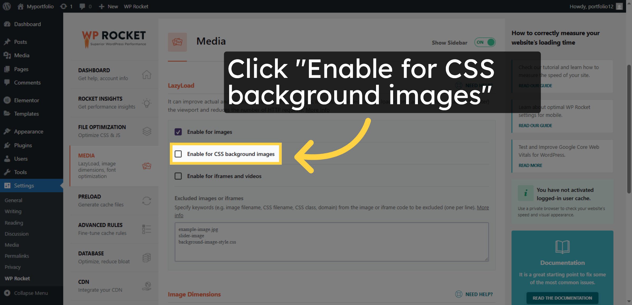 Enable LazyLoad for CSS Backgrounds