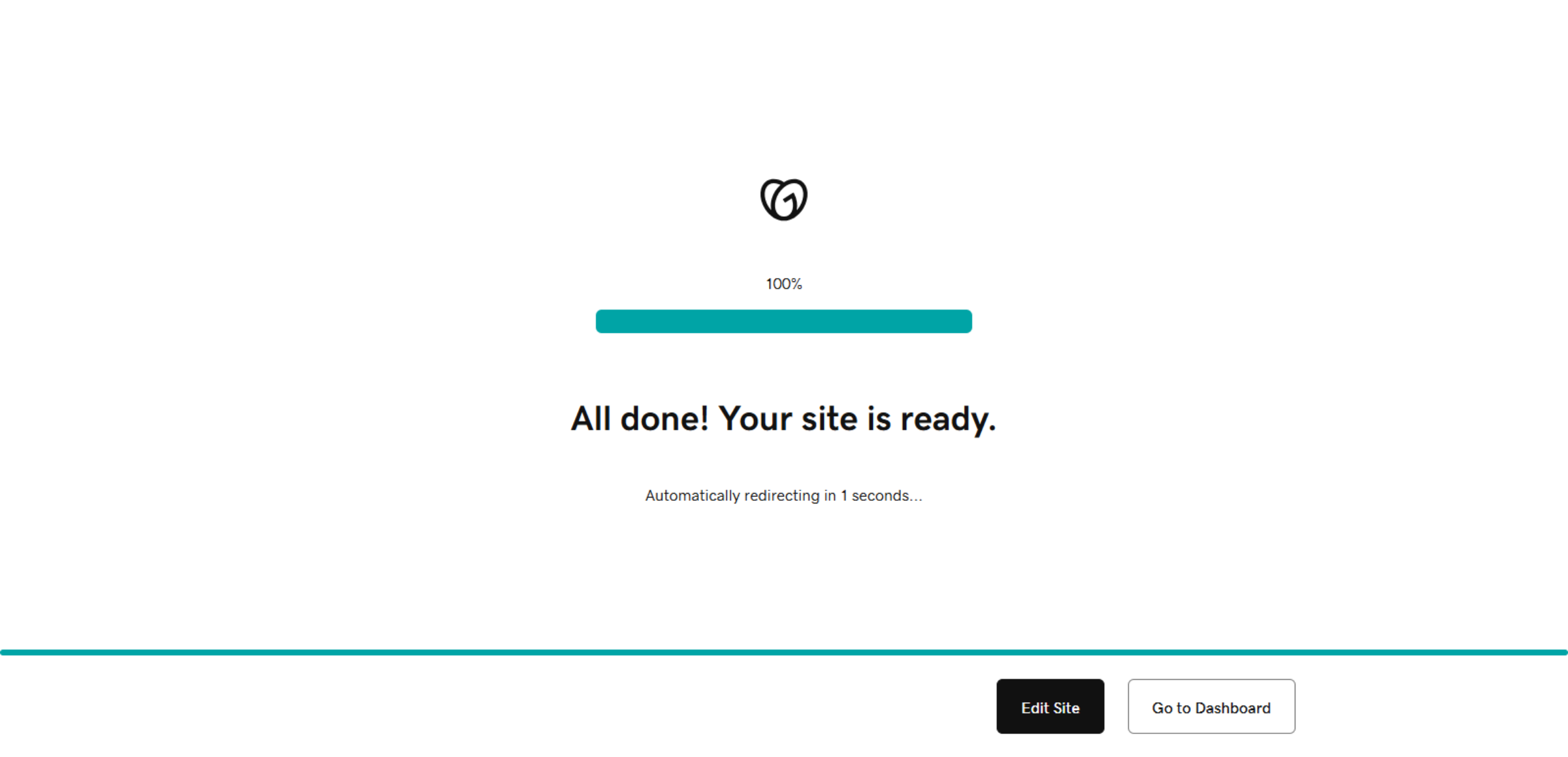 Acknowledge Site Completion