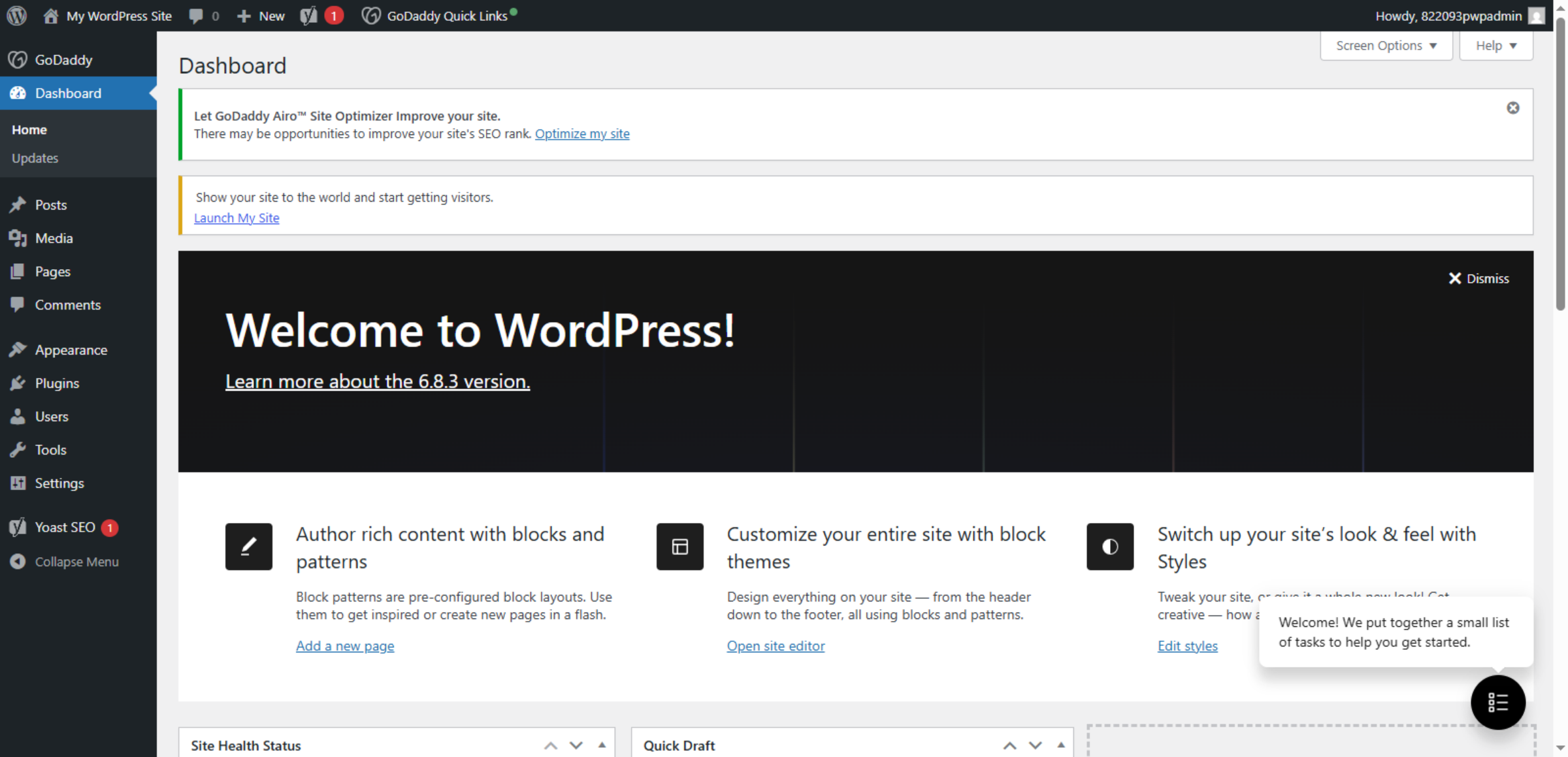 Access WordPress Dashboard