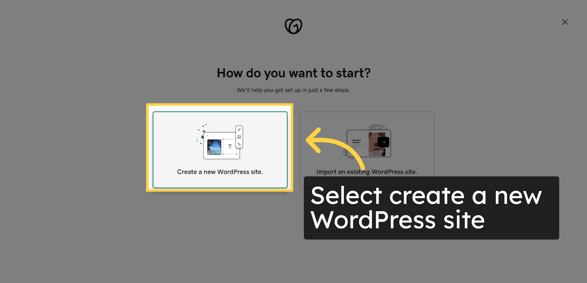 Create a New WordPress Site