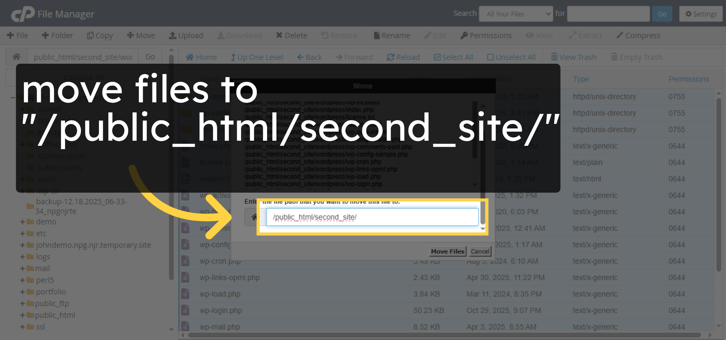 Enter Destination Path