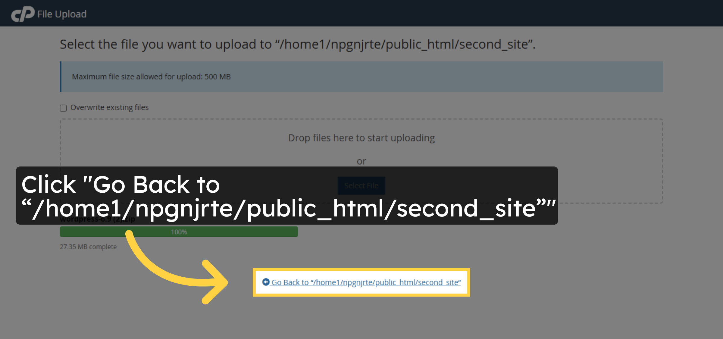 Return to Folder View