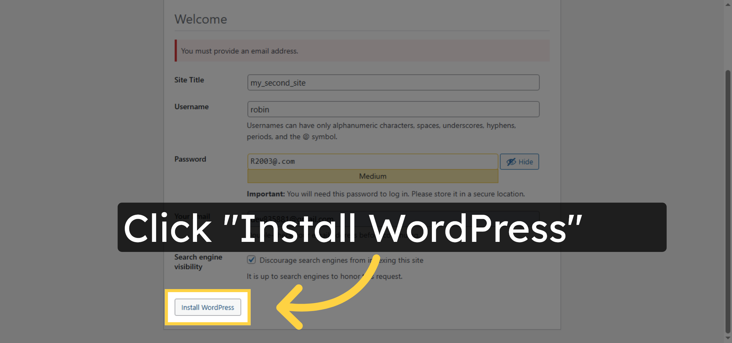 Confirm Installation