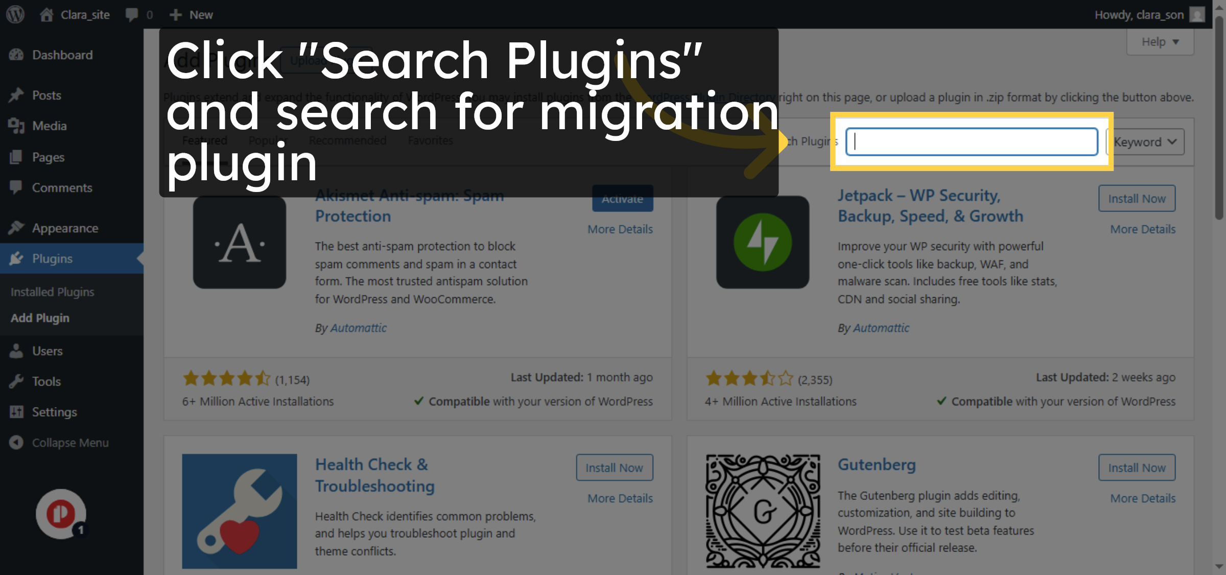 Access Plugin Search