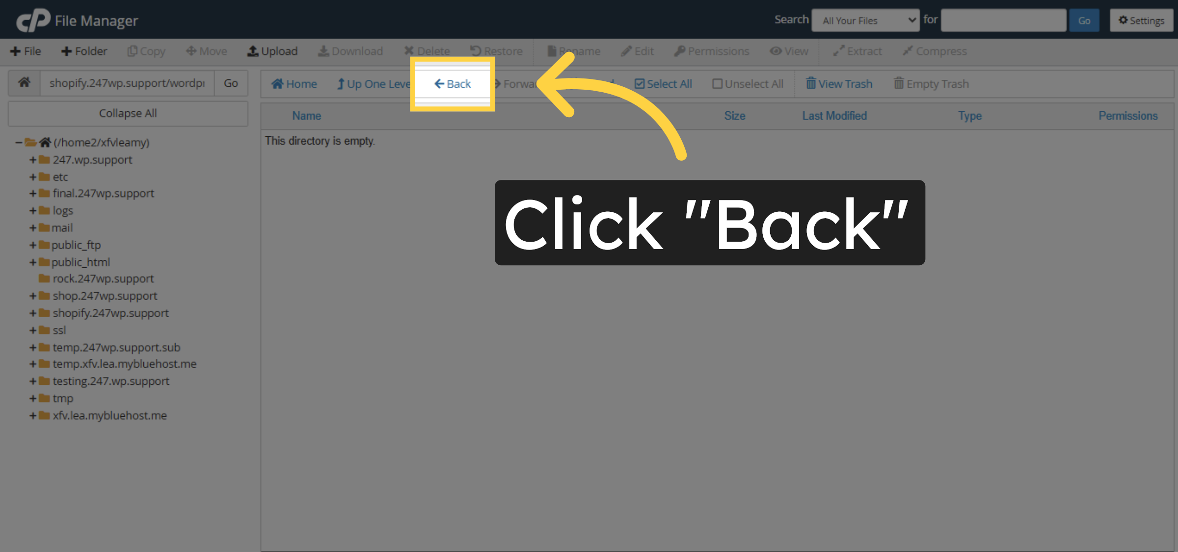 Return To Root Directory