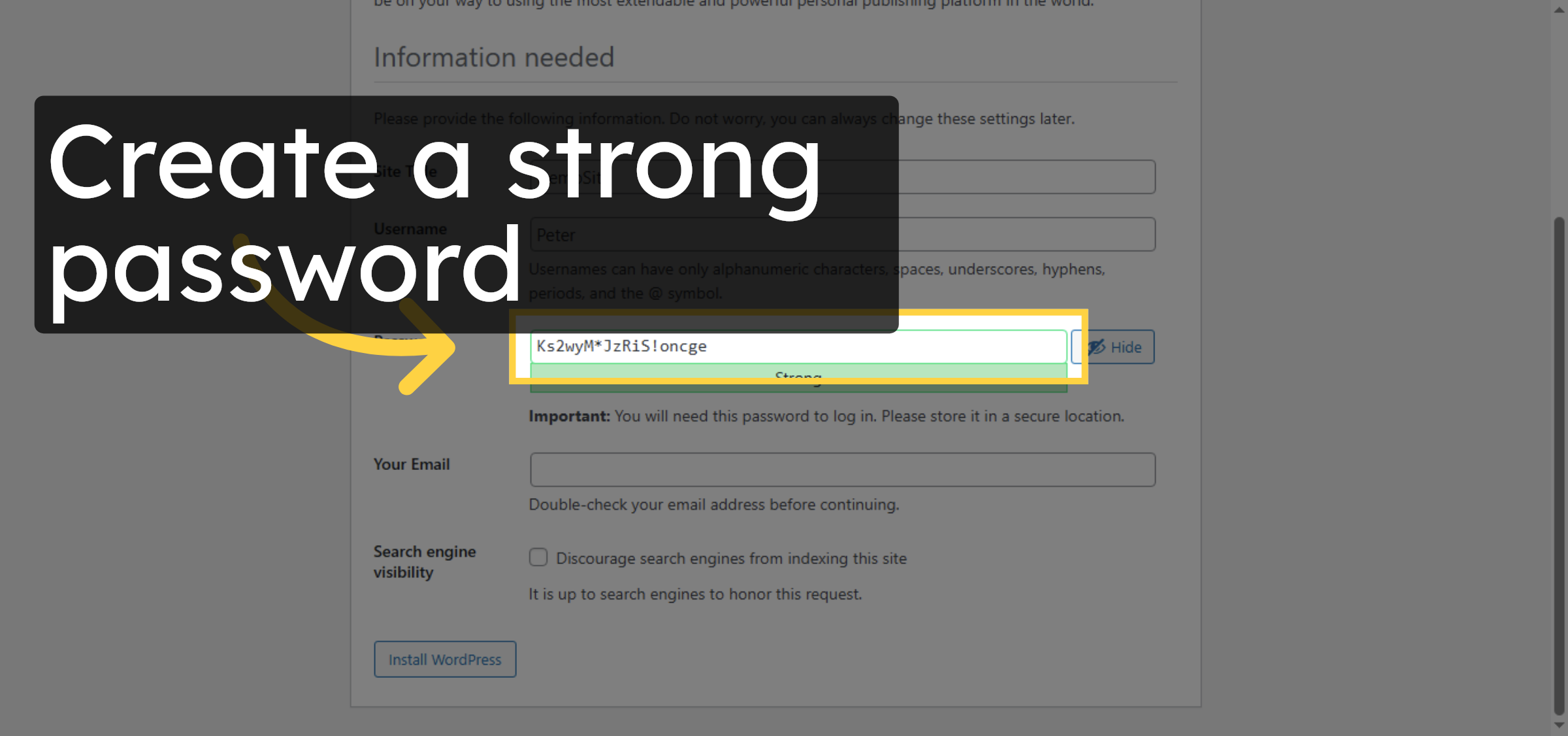 Enter Admin Password