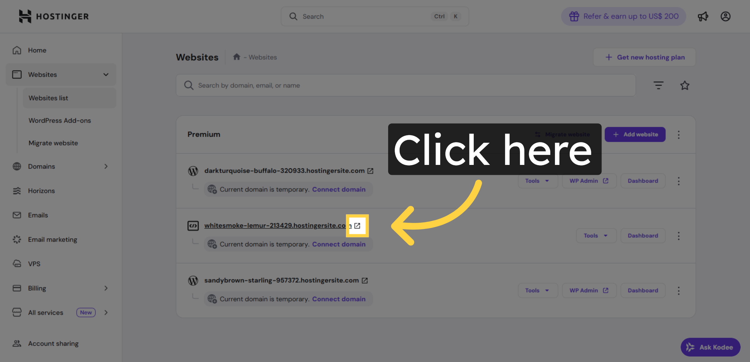 Click Website Management