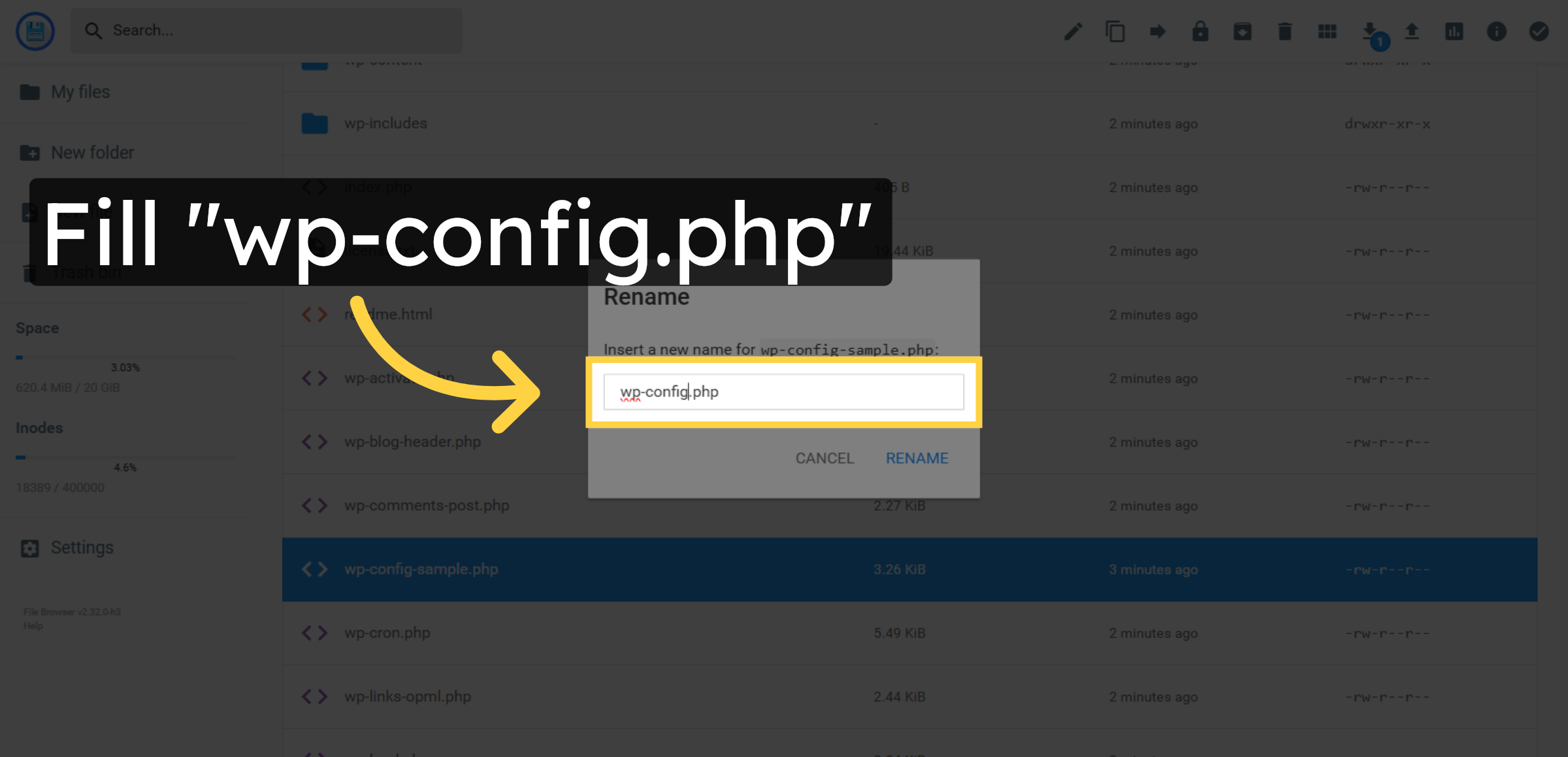 Rename Configuration File