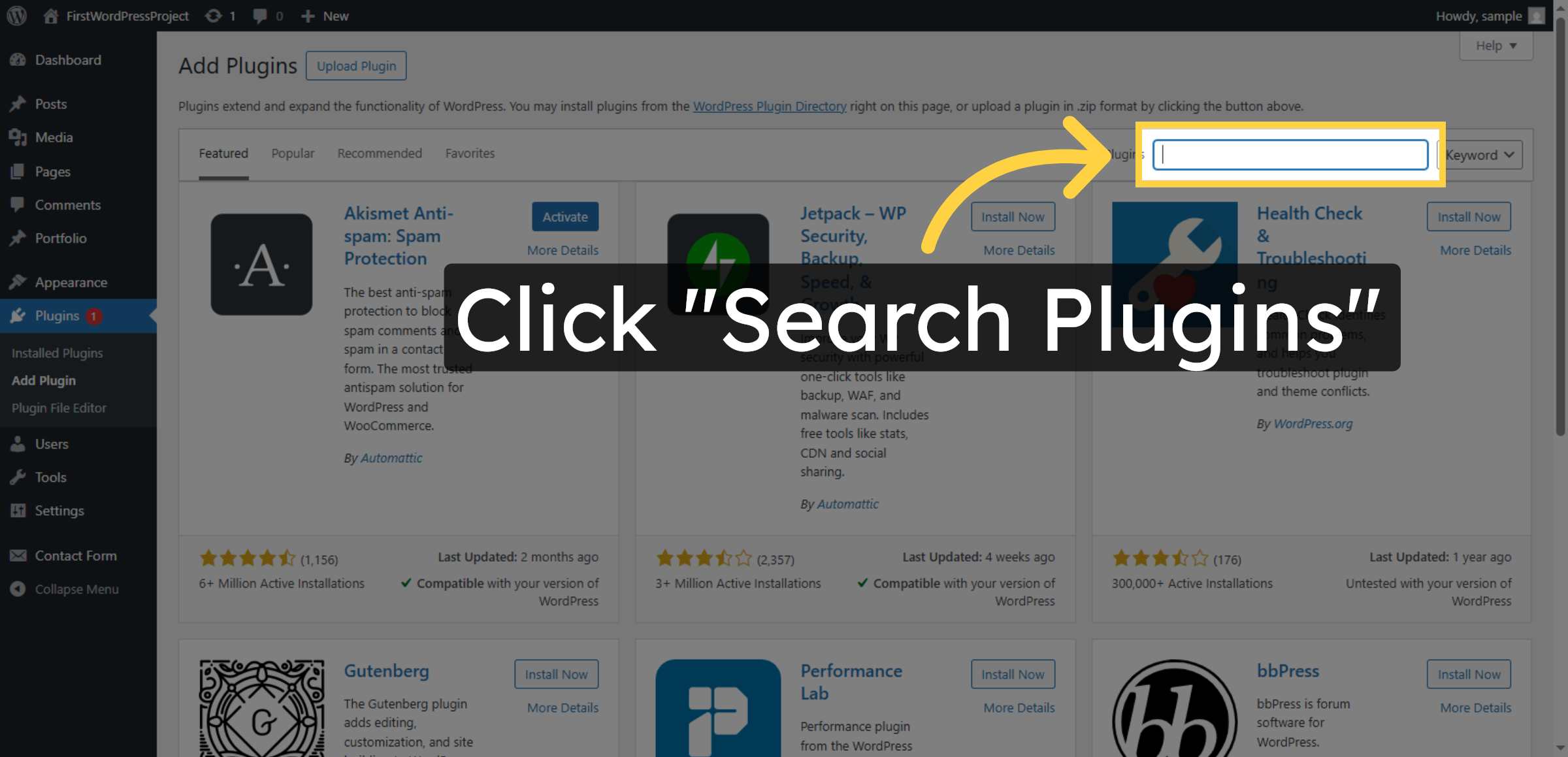 Access Plugin Search
