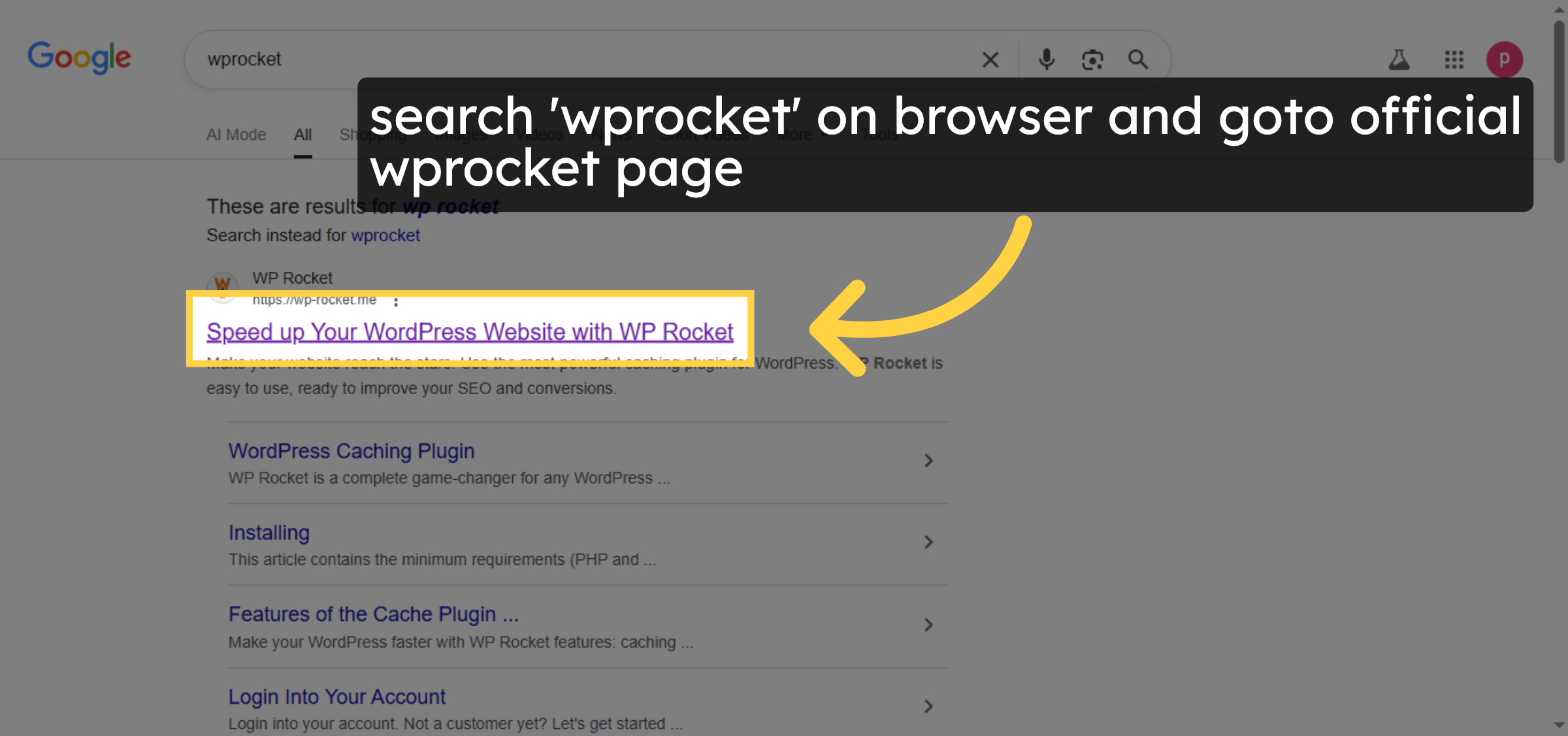 Goto WP Rocket Website