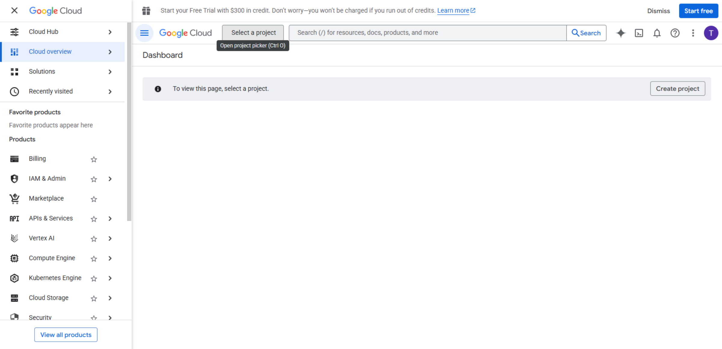 Go To Google Cloud Console
