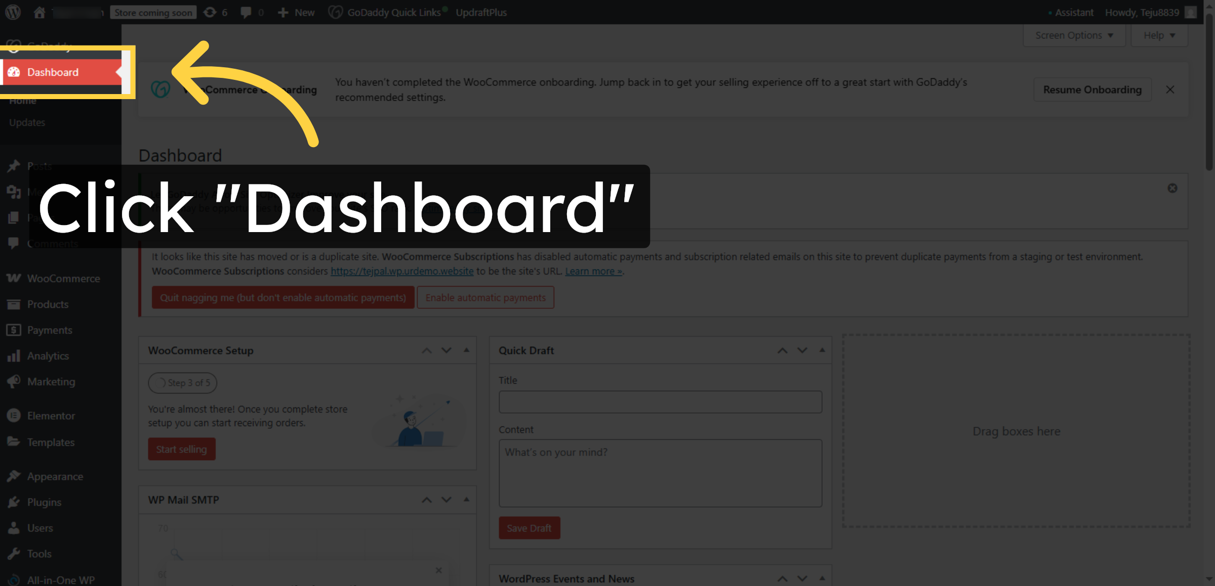 Return To Dashboard