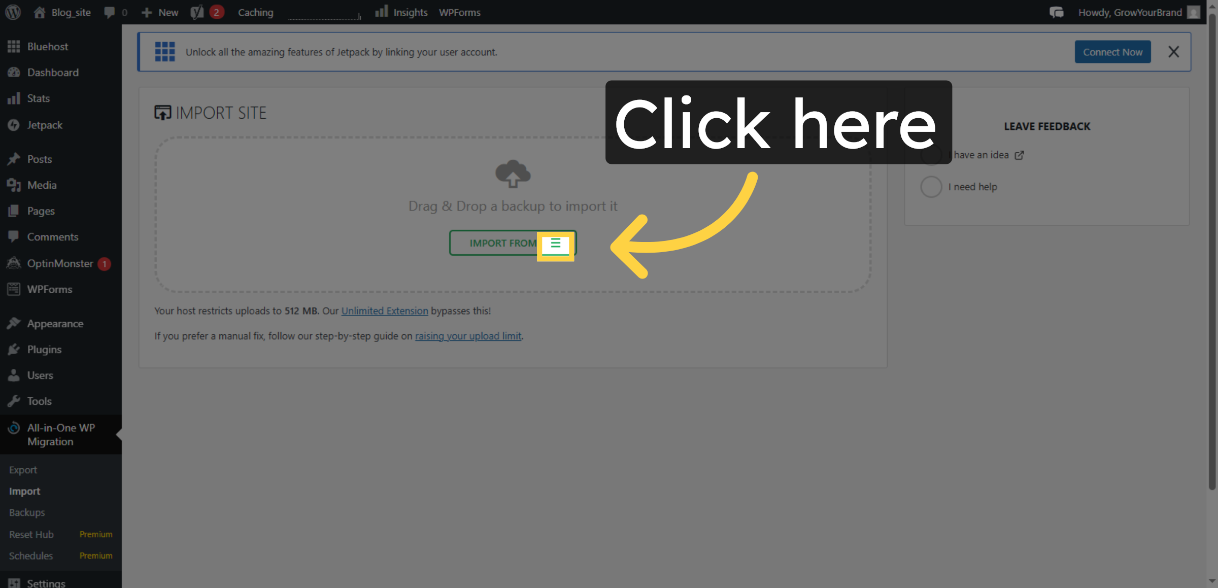 Initiate File Selection