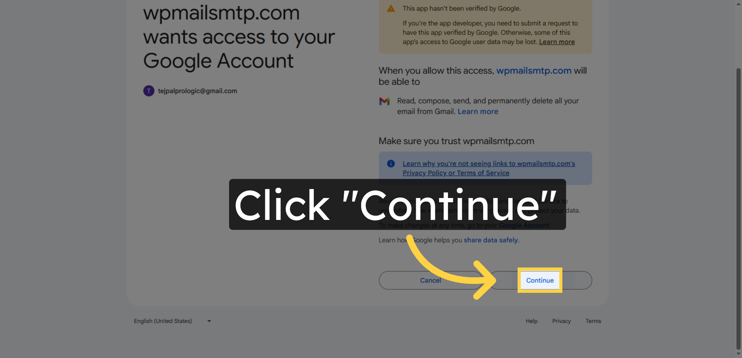 Confirm Authorization